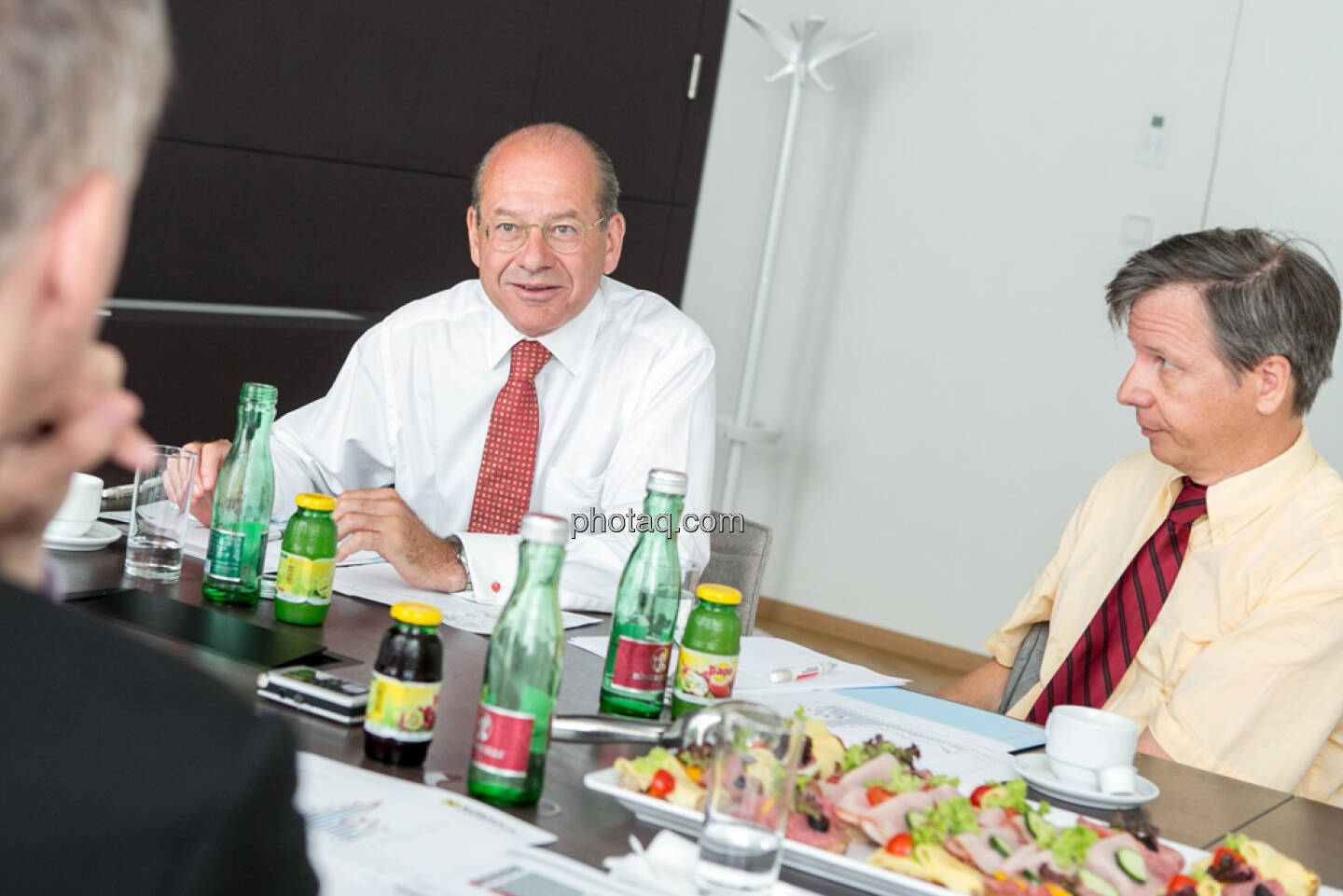 Christian Drastil, Michael Spiss (RCB), Heinrich Traumüller (Büro des Kapitalmarktbeauftragten, BMF)