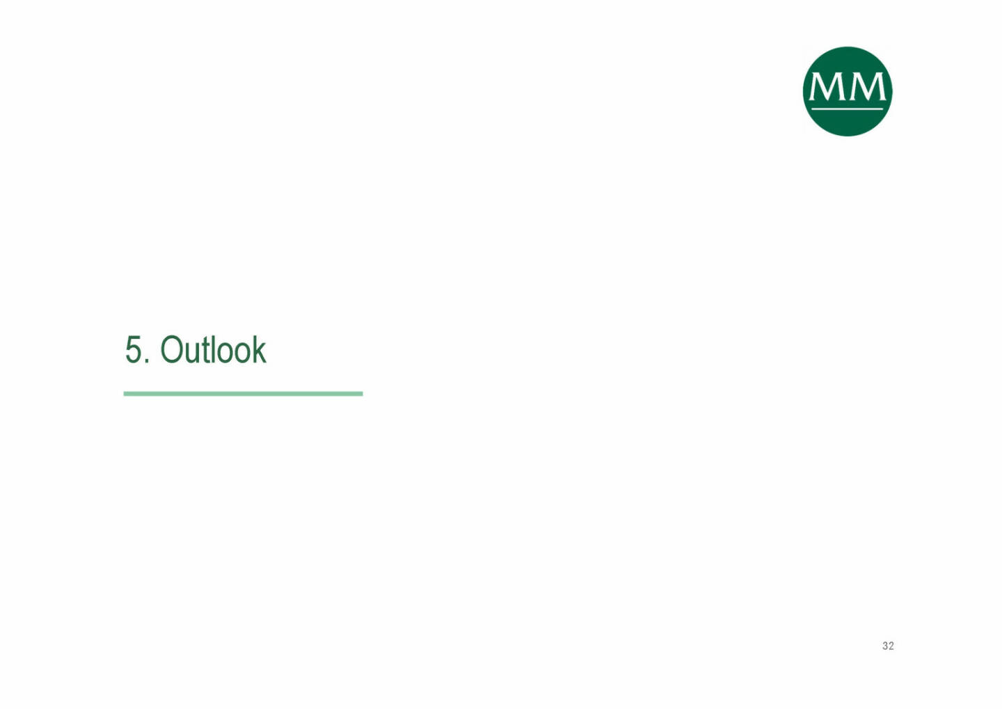 Mayr-Melnhof - Outlook