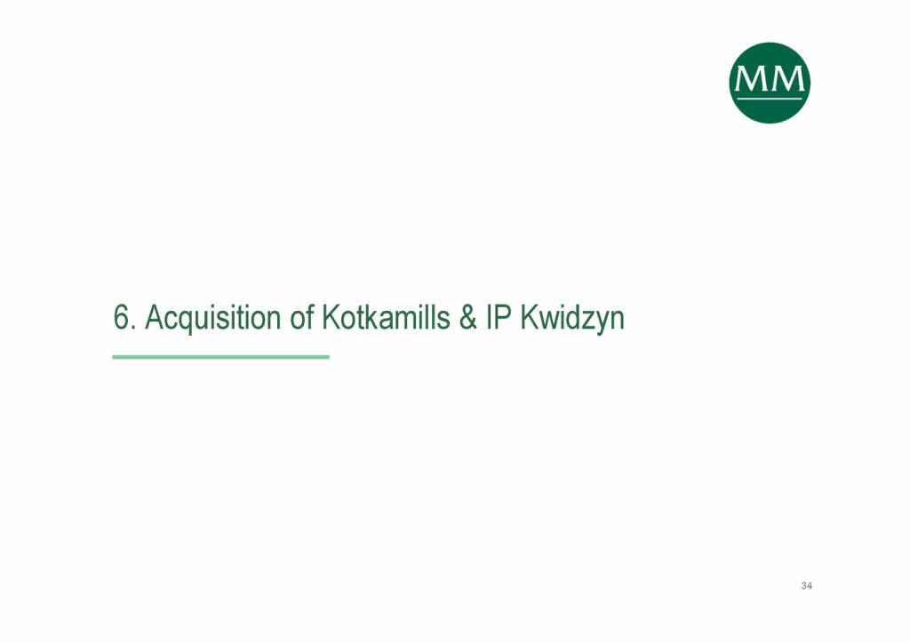 Mayr-Melnhof - Acquisition of Kotkamills & IP Kwidzyn (07.06.2021) 