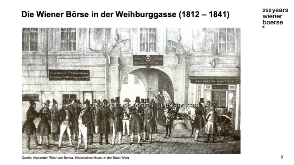 Die Wiener Börse in der Weihburggasse (1812-1841) (13.06.2021) 