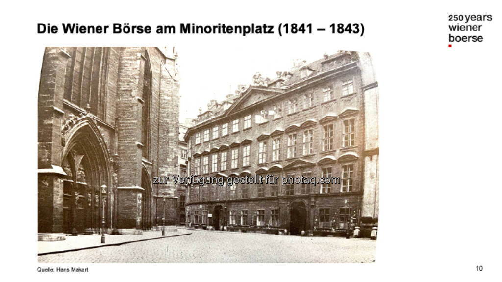 Die Wiener Börse am Minoritenplatz (1841-1843) (13.06.2021) 