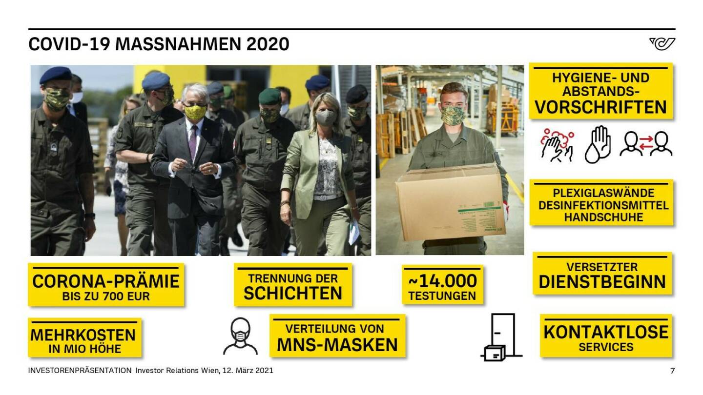 Österreichische Post - COVID-19 MASSNAHMEN 2020