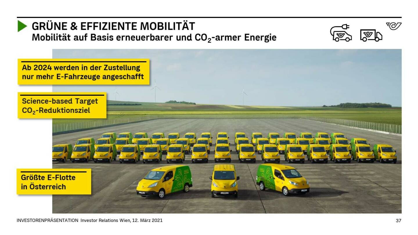 Österreichische Post - GRÜNE & EFFIZIENTE MOBILITÄT