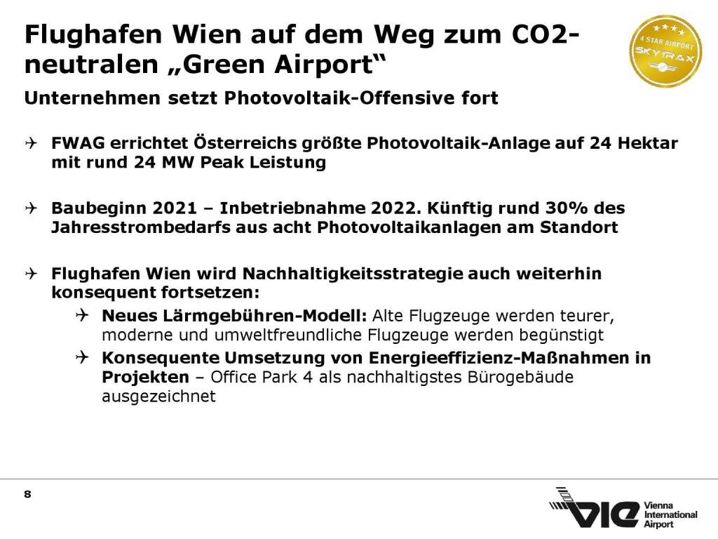 Flughafen Wien - Flughafen Wien auf dem Weg zum CO2-neutralen Green Airport (15.06.2021) 