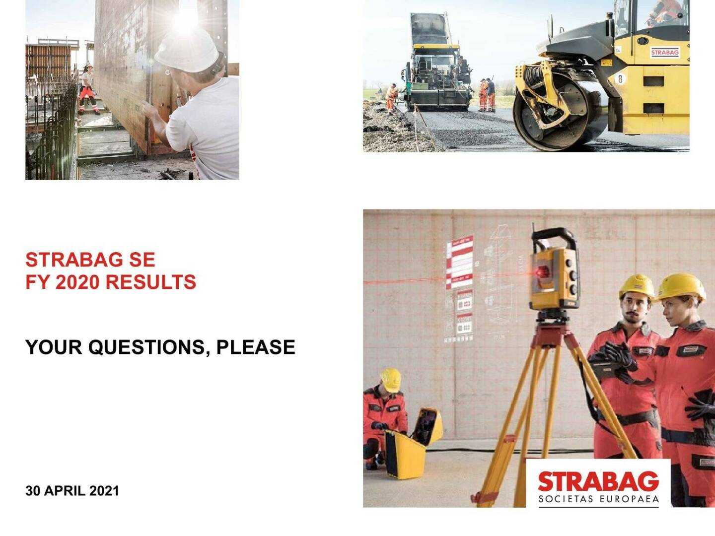 Strabag - Your questions, please