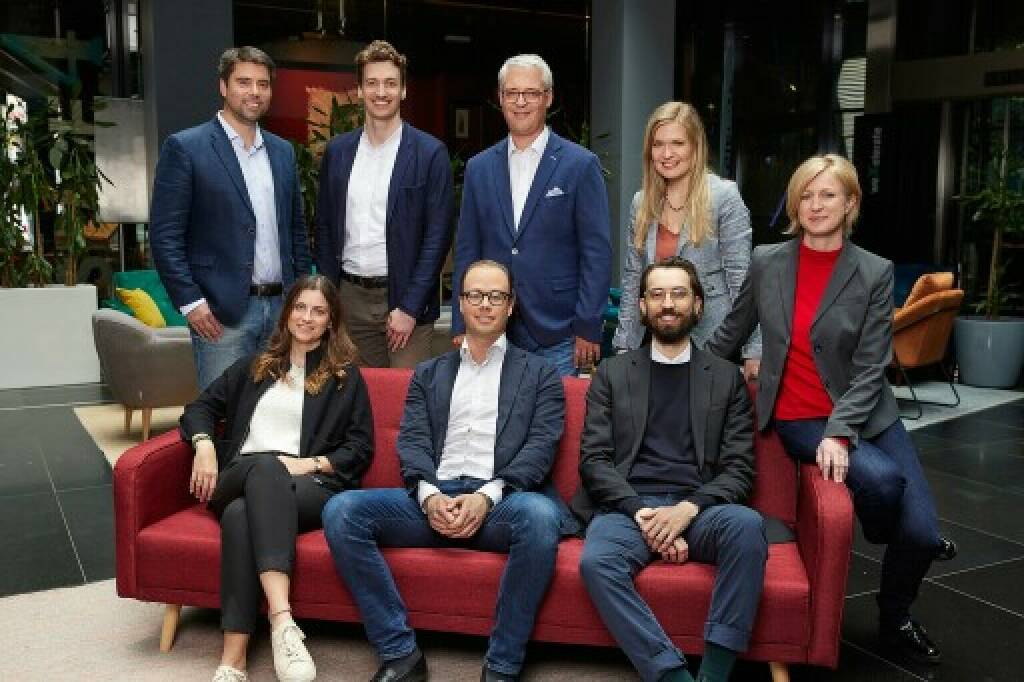 Uniqa Ventures hält fünf Jahre nach ihrer Gründung 30 Beteiligungen in ganz Europa – von Spanien bis Finnland, von Irland bis Russland – an Startups aus den Bereichen FinTech, InsurTech und HealthTech. Ein Unicorn, 5 Exits und eine bis dato solide zweistellige Rendite unterstreichen den bisherigen Erfolg. Im Bild: Das Team von Uniqa Ventures, Credit: Uniqa Ventures/Unterberger (17.06.2021) 