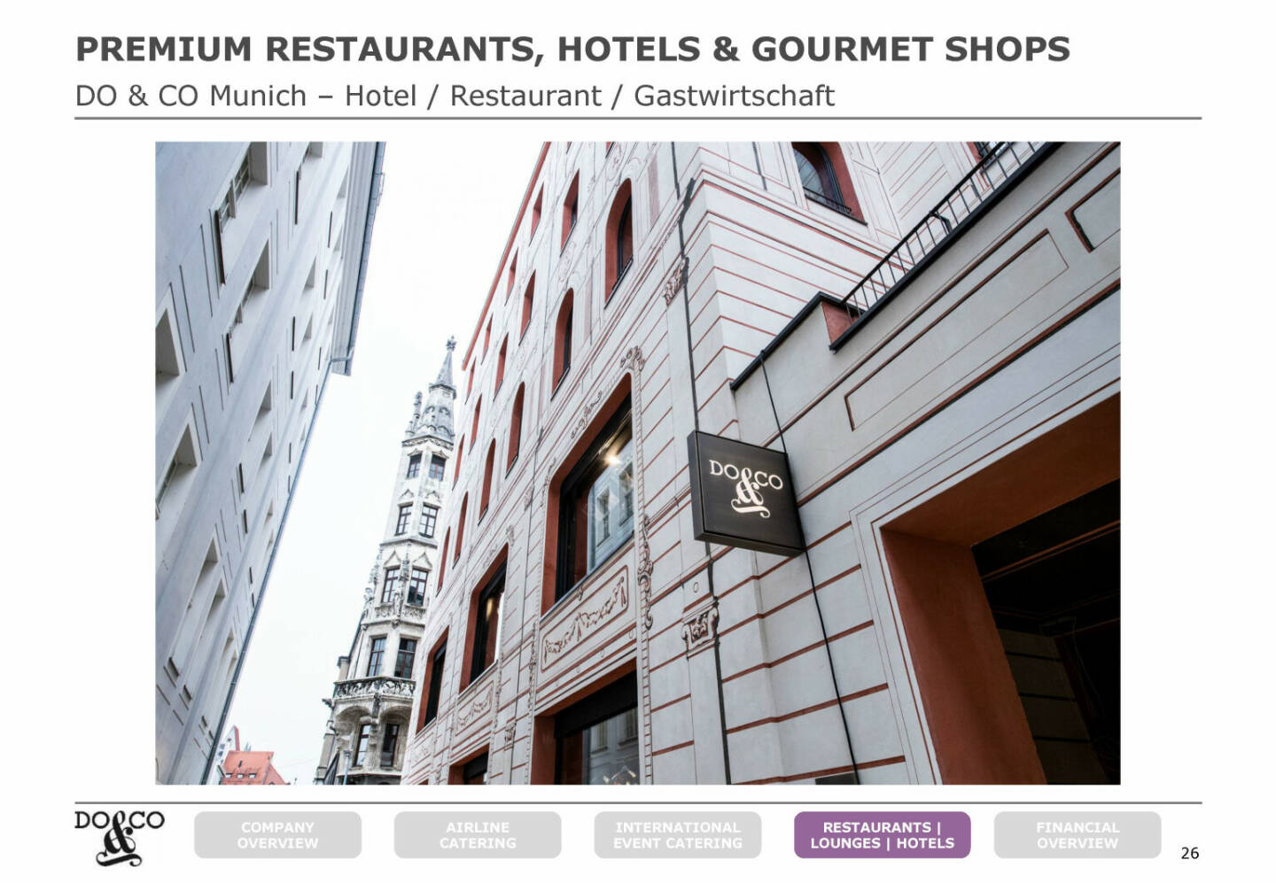 Do&Co - PREMIUM RESTAURANTS, HOTELS & GOURMET SHOPS