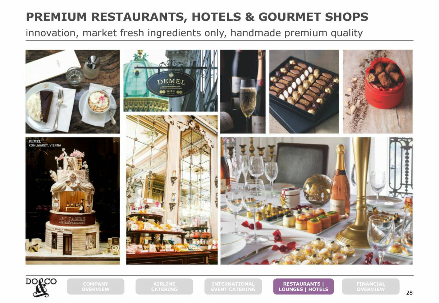 Do&Co - PREMIUM RESTAURANTS, HOTELS & GOURMET SHOPS