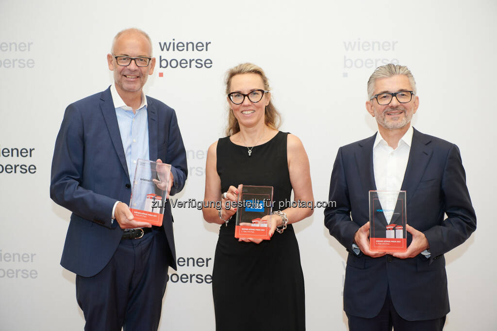 ATX-Preis: Heimo Scheuch (Wienerberger), Simone Faath (AT&S), Herbert Eibensteiner (voestalpine) - Wiener Börse Preis 2021 (22.06.2021) 