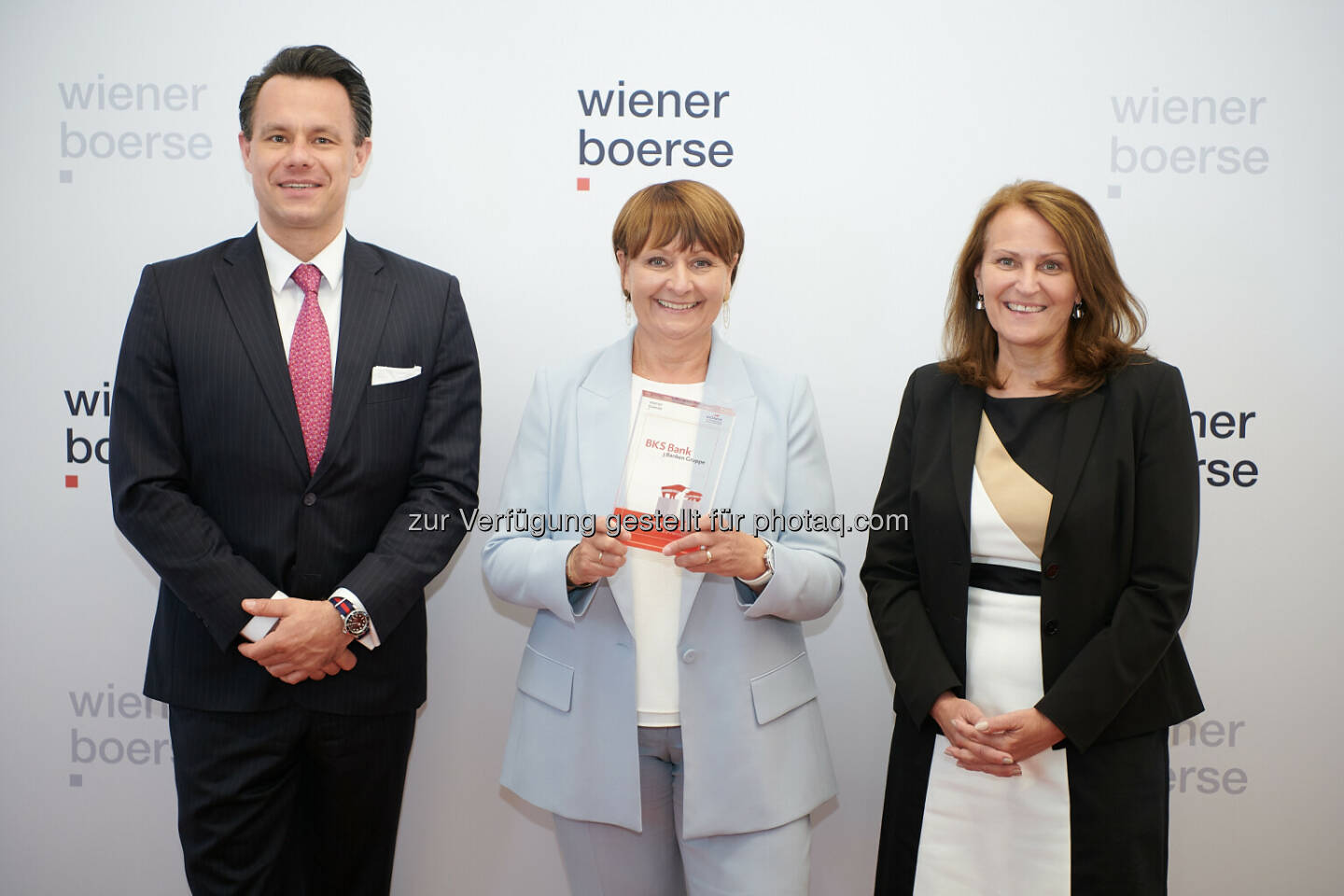 Christoph Boschan, Herta Stockbauer, Andrea Herrmann - Wiener Börse Preis 2021