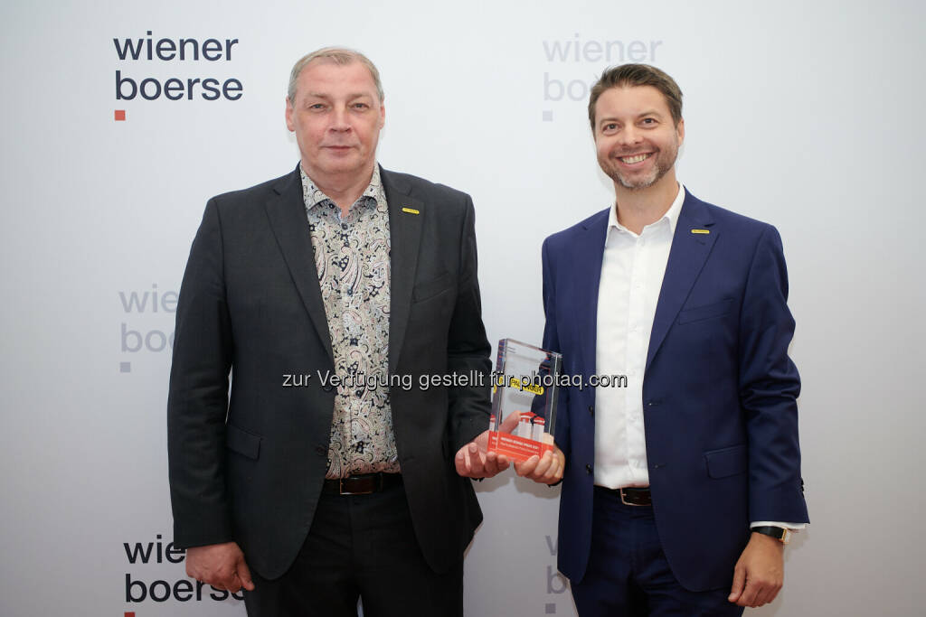 Palfinger IRO Hannes Roither & CFO Felix Strohbichler - Wiener Börse Preis 2021 (22.06.2021) 