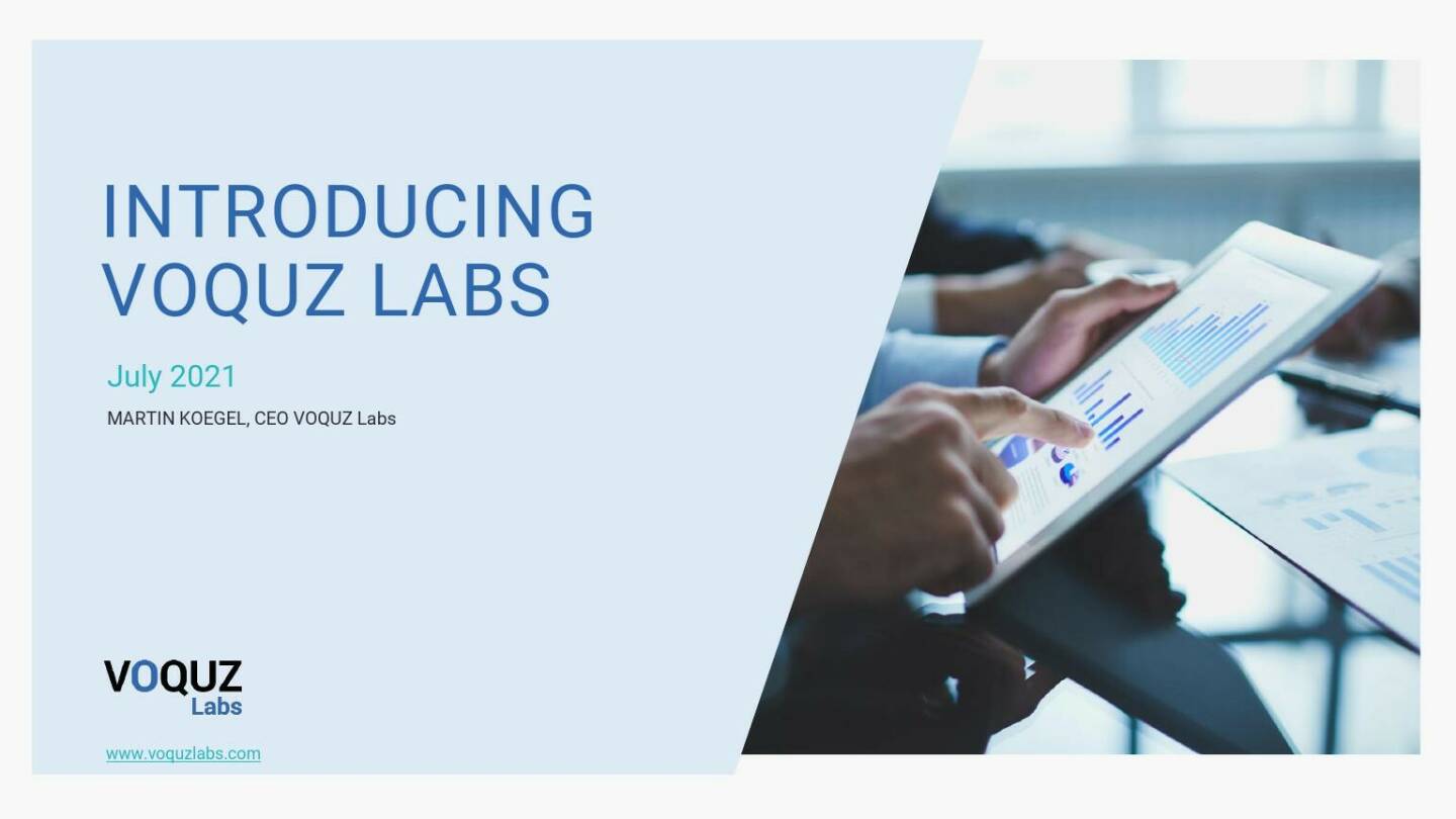 VOQUZ - Introducing VOQUZ Labs