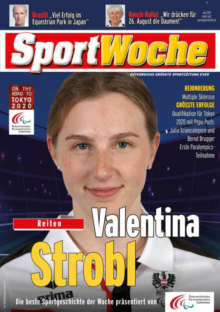 Valentina Strobl - Behinderung Multiple Sklerose, Größte Erfolge Qualifikation für Tokyo 2020 mit Pepo Puch, Julia Sciancalepore und Bernd Brugger, Erste Paralympics-Teilnahme
 (22.08.2021) 