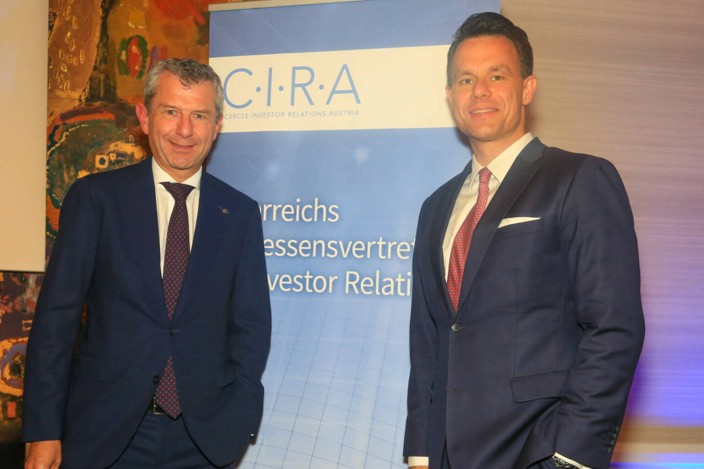 Wien - CIRA-Jahreskonferenz 2021, Uniqa Vorstand Kurt Svoboda, Wiener Börse-CEO Christoph Boschan
