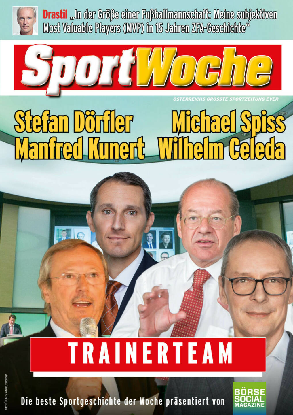 Trainerteam - Stefan Dörfler, Michael Spiss, Manfred Kunert, Wilhelm Celeda