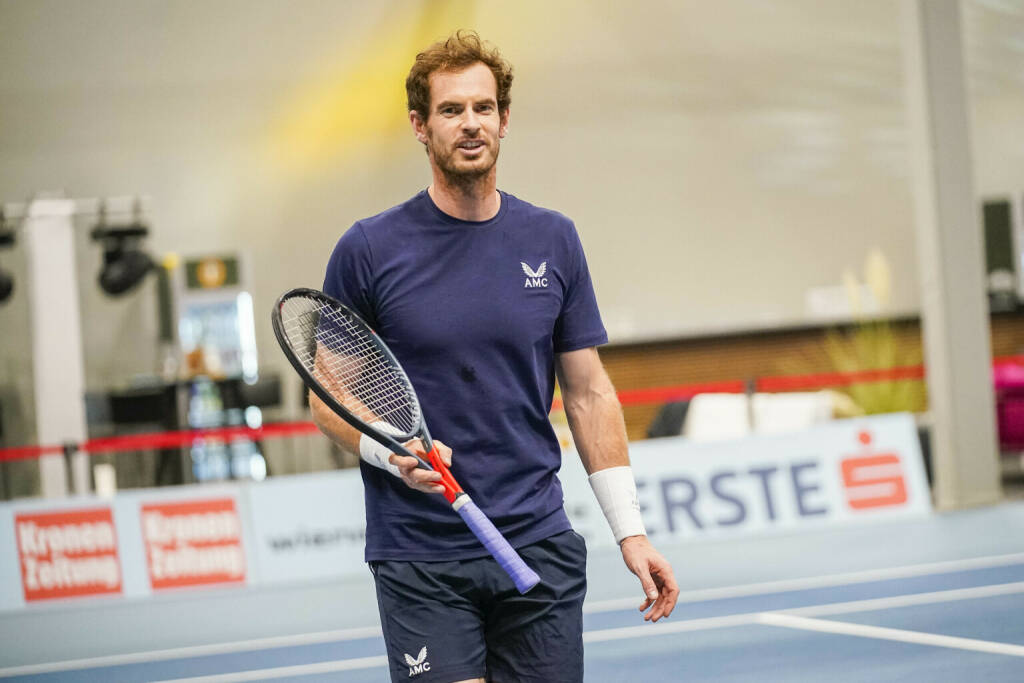 Andy Murray am Trainingscourt in der Wiener Stadthalle (© e-motion/Bildagentur Zolles KG/Christian Hofer), © Aussendung (24.10.2021) 