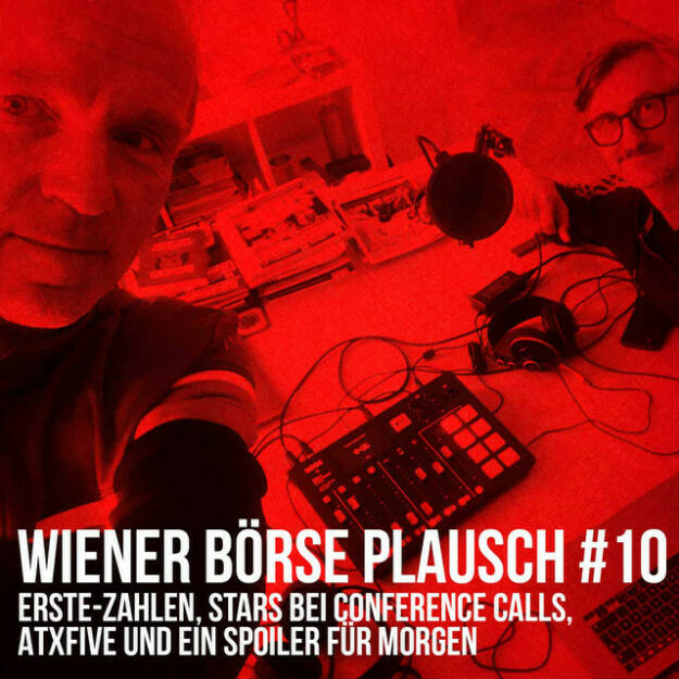 https://open.spotify.com/episode/1m1UtDVnqYAy40kKUX5Ppx
Wiener Börse Plausch #10: Erste-Zahlen, Stars bei Conference Calls, ATXFive und ein Spoiler für morgen - Team drajc, das sind die Börse Social Network Eigentümer Christian Drastil und Josef Chladek, quatscht in „Wiener Börse Plausch #10“ wieder über das aktuelle Geschehen in Wien. Gesprochen wird heute über die spannende börsliche Reaktion auf die Erste Group Zahlen, die Stars bei Conference Calls und die besondere Konstellation im ATX-Five. Die November-Folgen vom Wiener Börse Plausch sind präsentiert von der Rosinger Group, die sich mit einem Angebot an Listing-Interessierte UnternehmerInnen richtet.   Spoiler für morgen: http://www.smeil-award.com  Risikohinweis: Die hier veröffentlichten Gedanken sind weder als Empfehlung noch als ein Angebot oder eine Aufforderung zum An- oder Verkauf von Finanzinstrumenten zu verstehen und sollen auch nicht so verstanden werden. Sie stellen lediglich die persönliche Meinung der Podcastmacher dar. Der Handel mit Finanzprodukten unterliegt einem Risiko. Sie können Ihr eingesetztes Kapital verlieren. (02.11.2021) 