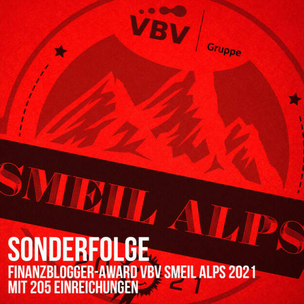 https://open.spotify.com/episode/5ZjoSL2qovhBEFPrLDUe9w
Sonderfolge: Finanzblogger-Award VBV Smeil Alps 2021 mit 205 Einreichungen - Eine Sonderfolge, die das Procedere des Finanzblogger-Awards VBV Smeil Alps 2021 erklärt. Im November können unter http://www-smeil-award.com die Besten aus 205 Einreichungen prämiert werden. Und: Es werden - als Zeitdokument - zum Abschluss der Folge die URLs aller 205 Einreichungen vorgelesen. (03.11.2021) 