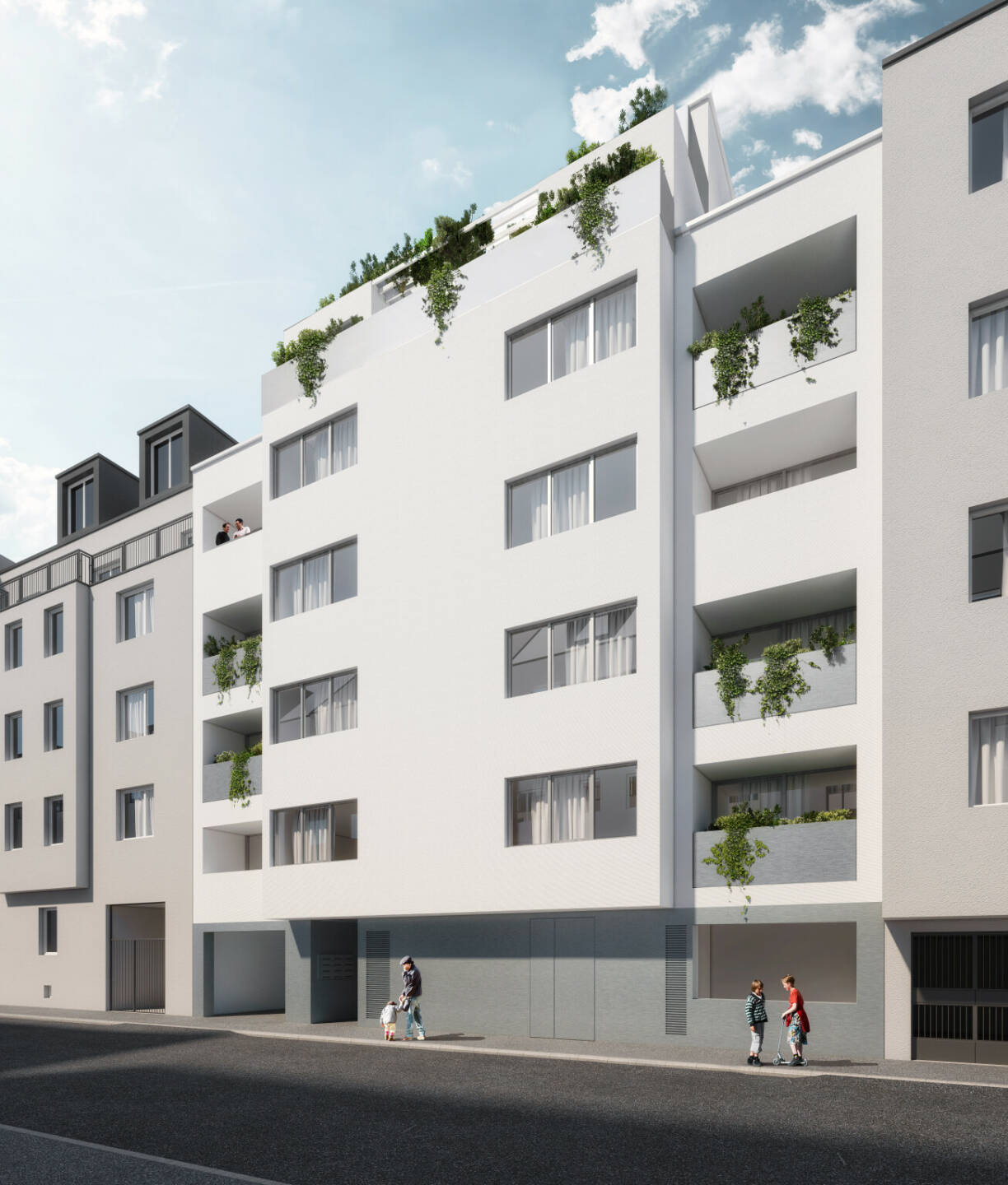 In Kooperation mit der BIP Immobilien Development GmbH startet das neue Projekt der RVW (Raiffeisen Vorsorge Wohnung GmbH) in der Pilzgasse 28 im 21. Wiener Gemeindebezirk. Fotocredit:Expressiv GmbH