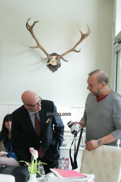 Hugh D. Clarke (Vice President Endeavour Silver), Heinz Karasek (Das Heinz), © Martina Draper (15.12.2012) 