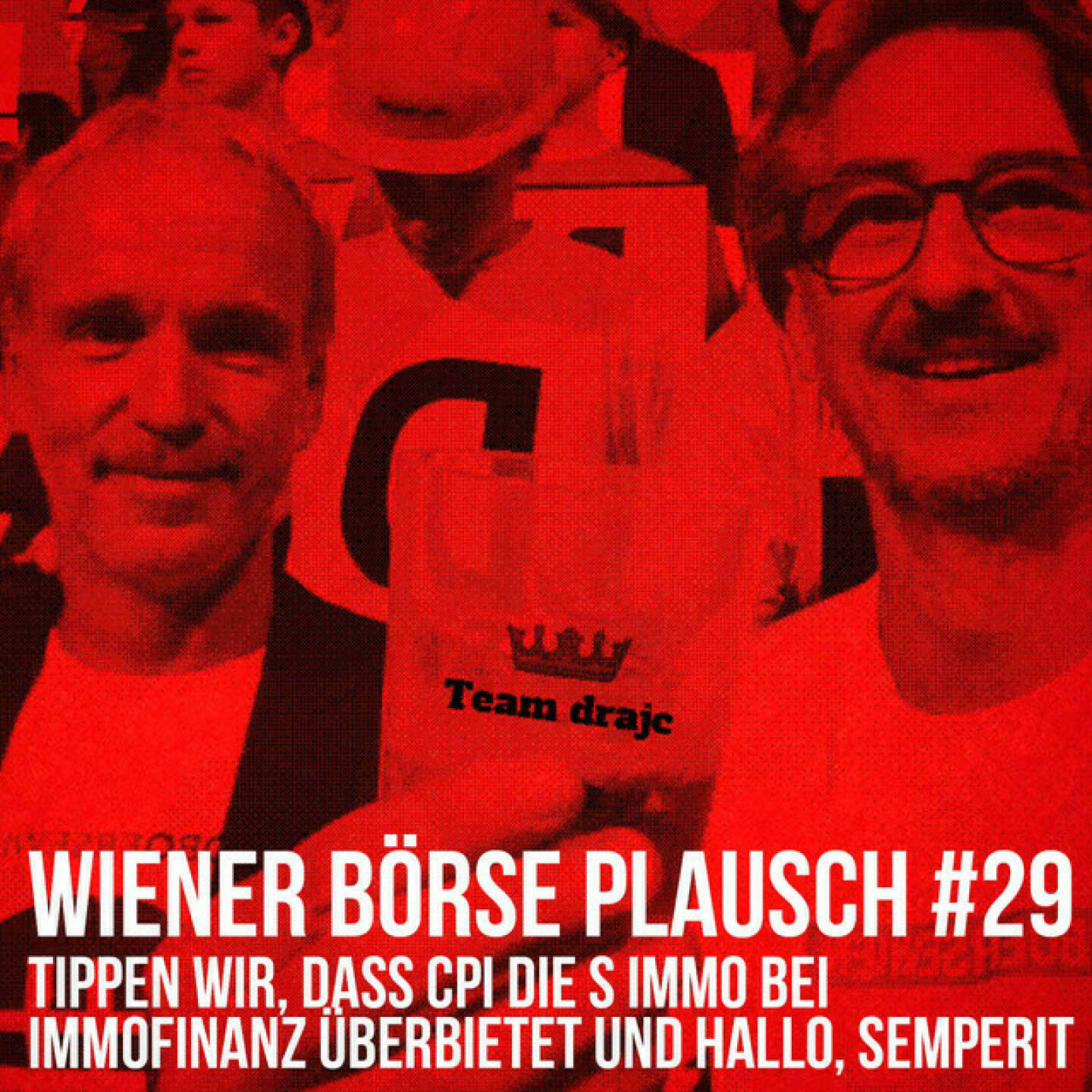 https://open.spotify.com/episode/4vC5sasS1GV47qVFWS2EmU
Wiener Börse Plausch #29: Tippen wir, dass CPI die S Immo bei Immofinanz überbietet und Hallo, Semperit - <br><p>Team drajc, das sind die Börse Social Network Eigentümer Christian Drastil und Josef Chladek, quatscht in Wiener Börse Plausch #29  wieder über das aktuelle Geschehen in Wien. Aktienseitig geht es vor allem das neue Top-Thema <strong>Immofinanz</strong> / <strong>CPI</strong> / <strong>S Immo</strong>, weiters <strong>Andritz</strong>, <strong>Semperit</strong> und die Tennis-Regierung. </p>
<p><em>Die Dezember-Folgen vom Wiener Börse Plausch sind präsentiert von der <strong>Rosinger Group</strong>, die sich mit einem Angebot an Listing-Interessierte UnternehmerInnen richtet und einen Rekord im Rosgix feiern kann.</em></p>
<p><em><strong>Risikohinweis</strong>: Die hier veröffentlichten Gedanken sind weder als Empfehlung noch als ein Angebot oder eine Aufforderung zum An- oder Verkauf von Finanzinstrumenten zu verstehen und sollen auch nicht so verstanden werden. Sie stellen lediglich die persönliche Meinung der Podcastmacher dar. Der Handel mit Finanzprod ukten unterliegt einem Risiko. Sie können Ihr eingesetztes Kapital verlieren.</em></p>