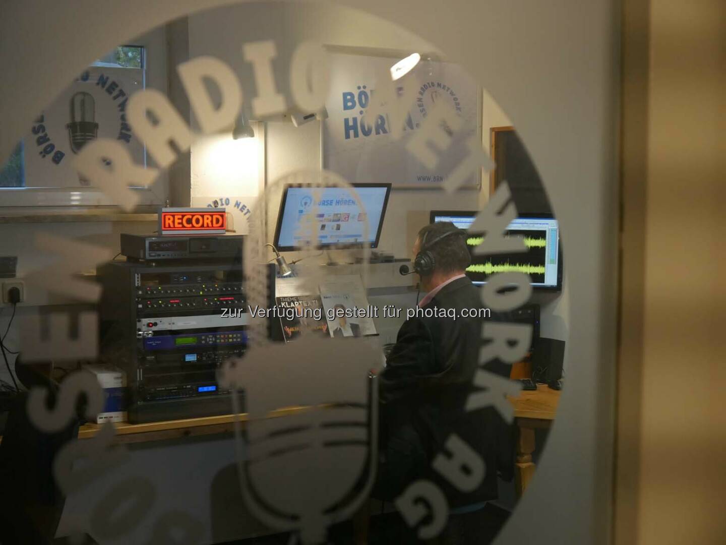 Börsenradio, on air, Studio, Record