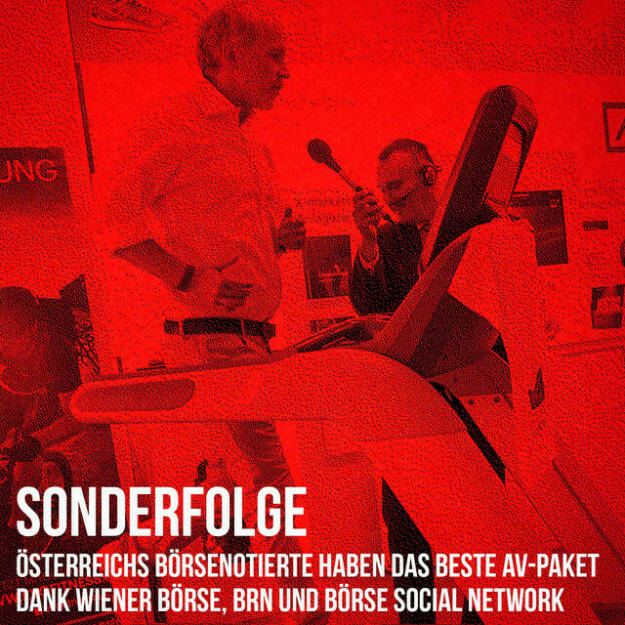 https://open.spotify.com/episode/1T3746FePxlEsG18CoI3eX
Sonderfolge: Österreichs Börsenotierte haben das beste AV-Paket dank Wiener Börse, BRN und Börse Social Network - <br><p><strong>Peter Heinrich</strong> interviewt dra. Es geht u.a. um ein Audio/Video-Paket, wie es nur für Österreichs Unternehmen geboten wird: <strong>BRN</strong> macht gesponsert von <strong>Wiener Börse</strong> und <strong>Börse Social Network</strong> <strong>Quartalsinterviews</strong> mit den Vorständen, die Wiener Börse gestaltet zusätzlich Videos im <strong>„Austrian Stock Talk“</strong> und das Börse Social Network liefert im <strong>Podcast für junge Anleger jeden Alters“</strong> in Wiener Börse Pläuschen den <strong>Input zum Tagesgeschehen</strong>.</p> (19.12.2021) 