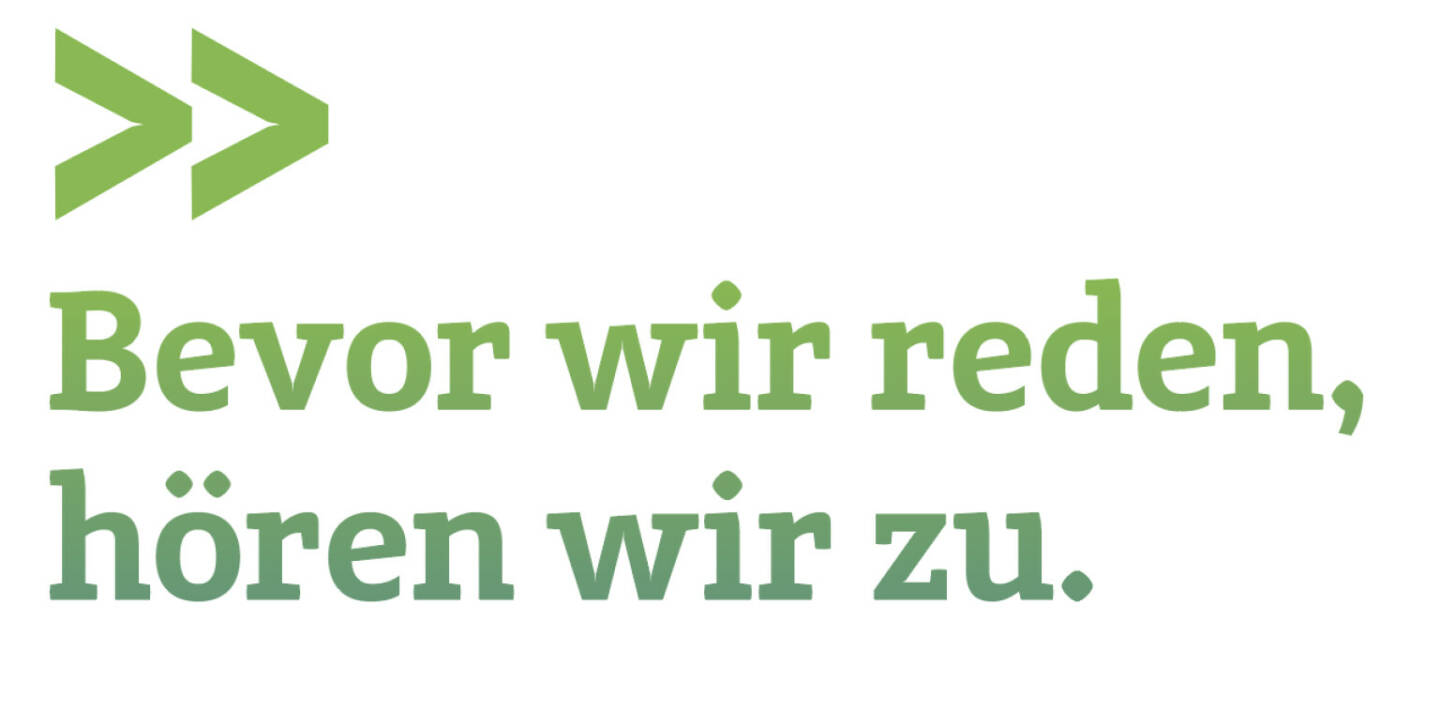 Bevor wir reden, hören wir zu.
Manfred ­Waldenmair