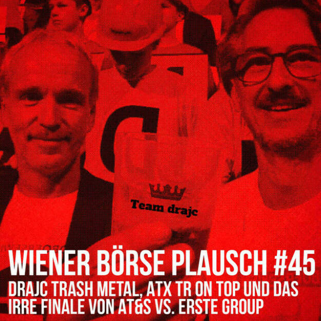 https://open.spotify.com/episode/0XG63ubcZtE3MkVILuqL1M
Wiener Börse Plausch #45: drajc trash metal, ATX TR on top und das irre Finale von AT&S vs. Erste Group - <br><p>Team drajc, das sind die Börse Social Network Eigentümer Christian Drastil und Josef Chladek, quatscht in Wiener Börse Plausch #45 wieder über das aktuelle Geschehen in Wien. Heute geht es natürlich um die Bilanz 2021, die für die Wiener Börse super auffällt: Der <strong>ATX TR</strong> war mit <strong>43,58 Prozent</strong> weltweit die Nr. 1, <strong>AT&S</strong> wiederum war mit <strong>65,9</strong> zu <strong>65,8 Prozent</strong> vor der <strong>Erste Group</strong> Nr. 1 im Index selbst. Das gehört natürlich mit einer Trash Metal Version von <strong>„drajc“</strong> untermalt.</p>
<p><em>Die Dezember-Folgen vom Wiener Börse Plausch sind präsentiert von der <strong>Rosinger Group</strong>, die sich mit einem Angebot an Listing-Interessierte UnternehmerInnen richtet und einen Rekord im Rosgix feiern kann.</em></p>
<p><em><strong>Risikohinweis:</strong> Die hier veröffentlichten Gedanken sind weder als Empfehlung noch als ein Angebot oder eine Aufforderung zum An- oder Verkauf von Finanzinstrumenten zu verstehen und sollen auch nicht so verstanden werden. Sie stellen lediglich die persönliche Meinung der Podcastmacher dar. Der Handel mit Finanzprod ukten unterliegt einem Risiko. Sie können Ihr eingesetztes Kapital verlieren.</em></p> (30.12.2021) 