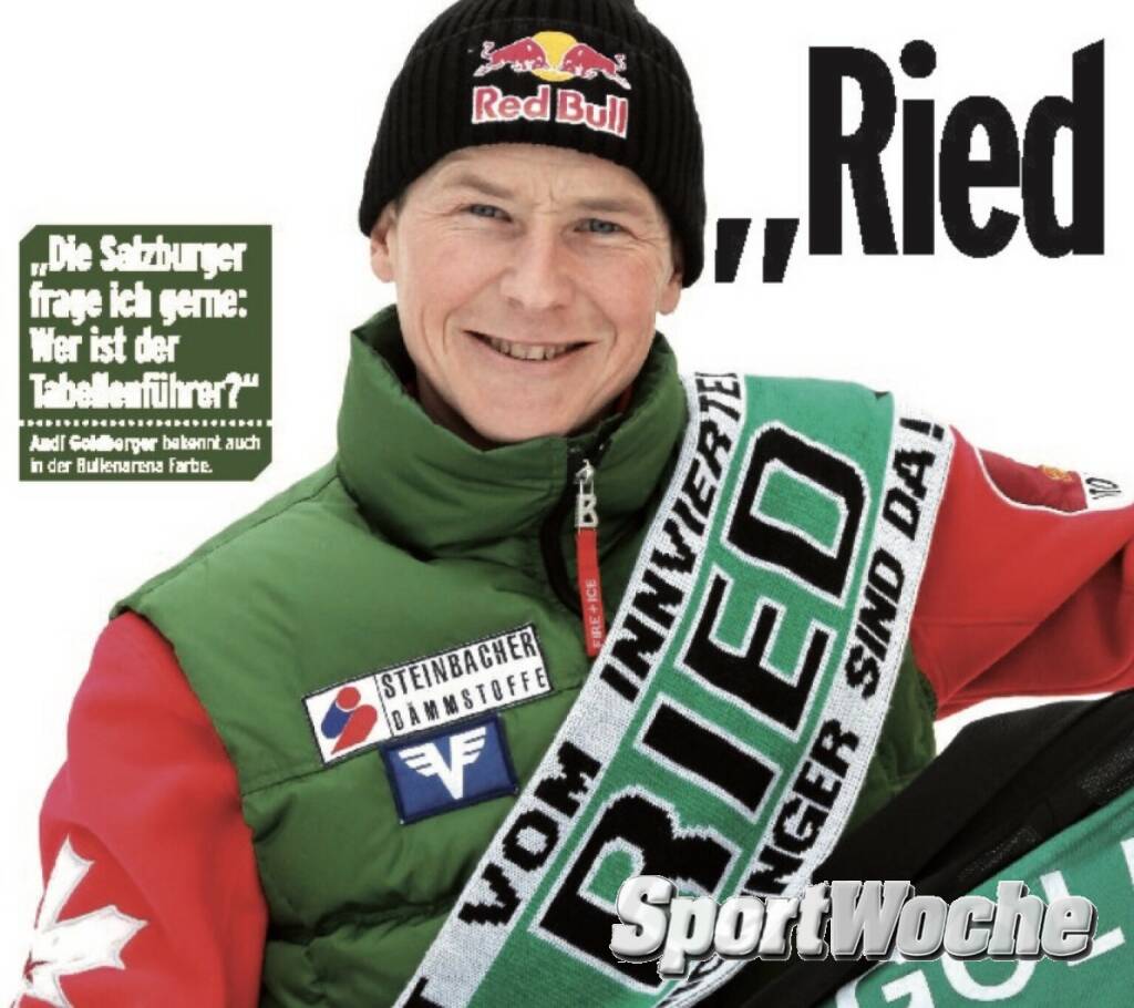 03.01.2022: Heute vor 29 Jahren feierte @andreas.goldbergerden 1. seiner 20 #weltcupsiege im #skispringer #weltcup #oesv@bergiselschanze #goldi , © Bilder aus der SportWoche (03.01.2022) 