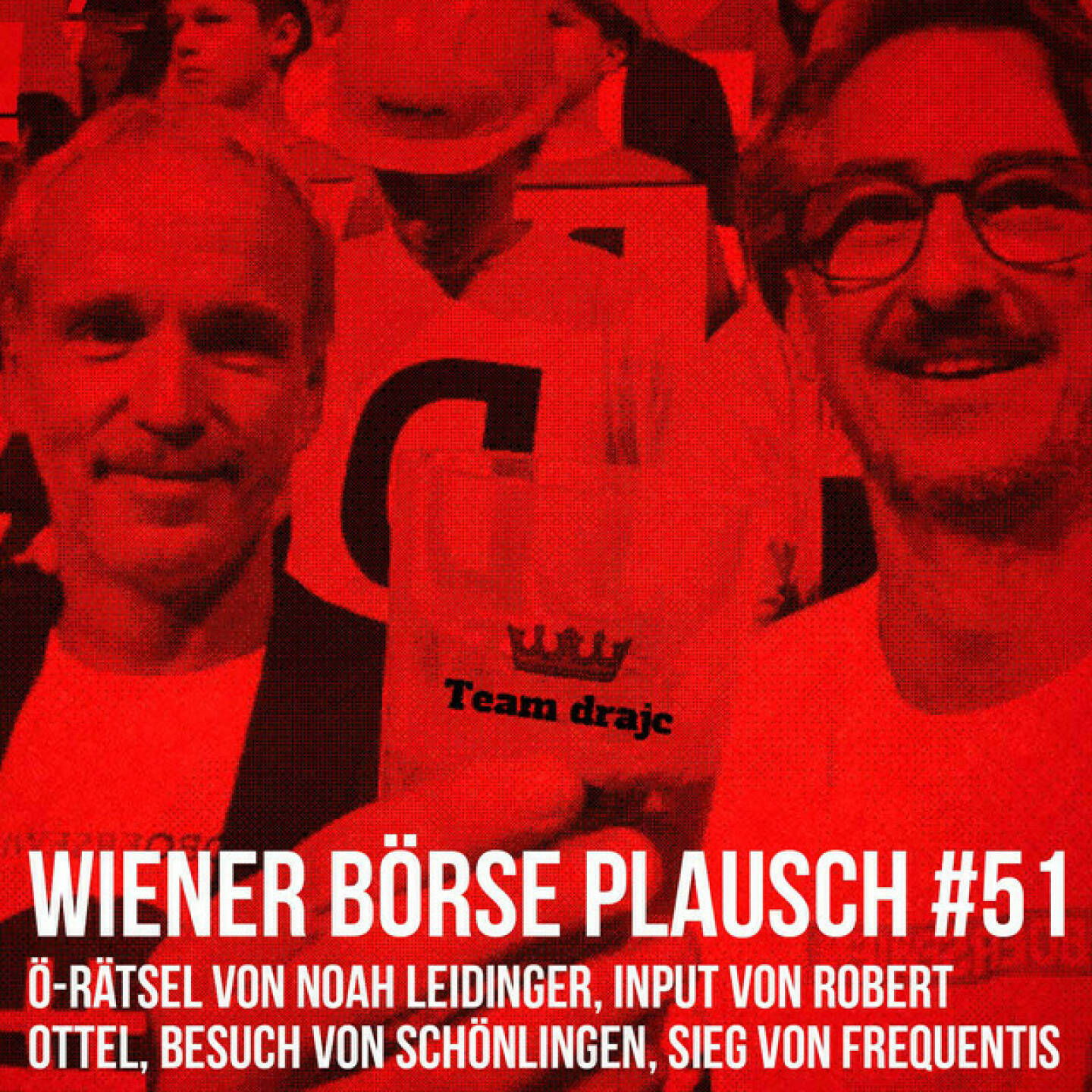 https://open.spotify.com/episode/0GwoslJLDfNc1lgptCy1CA
Wiener Börse Plausch #51: Ö-Rätsel von Noah Leidinger, Input von Robert Ottel, Besuch von Schönlingen, Sieg Frequentis - <br><p>Team drajc, das sind die Börse Social Network Eigentümer Christian Drastil und Josef Chladek, quatscht in Wiener Börse Plausch #51 wieder über das aktuelle Geschehen in Wien. Heute geht es um <strong>Andritz</strong>, einen Antritt mit Hallo <strong>Semperit</strong>, ein Österreich-Rätsel von <strong>Noah Leidinger</strong>, einen <strong>Frequentis</strong>-Sieg sowie Input von u.a. <strong>Robert Ottel</strong>.</p>
<p>Erwähnt werden: </p>
<ul>
<li>Rosenbauer-Schönlinge vor dem Office: <a href=https://photaq.com/page/pic/90670/rosenbauer_fahrzeuge_direkt_vor_unserem_office_auf_der_spitt>https://photaq.com/page/pic/90670/rosenbauer_fahrzeuge_direkt_vor_unserem_office_auf_der_spitt</a> </li>
<li>Noah Leidinger und das Rätsel zu Österreich: <a href=https://open.spotify.com/episode/5C643W0Vl7eUpOEHHEGpM0>https://open.spotify.com/episode/5C643W0Vl7eUpOEHHEGpM0</a> </li>
</ul>
<p><em>Die Jänner-Folgen vom Wiener Börse Plausch sind präsentiert von <strong>Wienerberger</strong>, <strong>CEO Heimo Scheuch</strong> hat sich im Q4 ebenfalls unter die Podcaster gemischt: <a href=https://open.spotify.com/show/5D4Gz8bpAYNAI6tg7H695E>https://open.spotify.com/show/5D4Gz8bpAYNAI6tg7H695E</a> .</em></p>
<p>_<strong>Risikohinweis</strong>: Die hier veröffentlichten Gedanken sind weder als Empfehlung noch als ein Angebot oder eine Aufforderung zum An- oder Verkauf von Finanzinstrumenten zu verstehen und sollen auch nicht so verstanden werden. Sie stellen lediglich die persönliche Meinung der Podcastmacher dar. Der Handel mit Finanzprod ukten unterliegt einem Risiko. Sie können Ihr eingesetztes Kapital verlieren.
_</p>