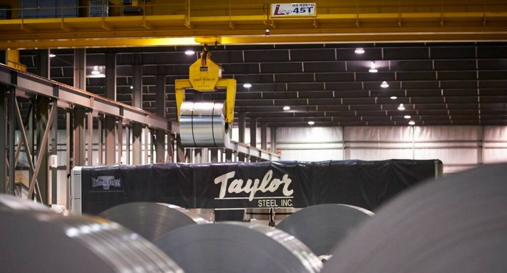 Andritz erhielt von Taylor Steel Inc. in Stoney Creek, Ontario, Kanada, einen Auftrag für eine Herr-Voss Stamco Querteilanlage; Credit: Mickeil Kennedy/Taylor Steel; Quelle: Andritz.com, © Aussendung (14.01.2022) 