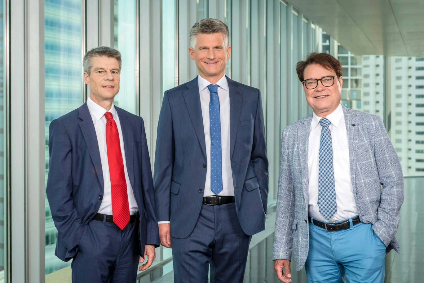 Mit einem überarbeiteten Strategieprogramm untermauert STRABAG Real Estate (SRE) ihre Transformation hin zu einem nachhaltigen Real Estate Developer: im Bild: Management Team der STRABAG Real Estate (v.l.n.r.): Günter Nikelowski, Herwig Schwarz, Rainer M. Schäfer ©Rudi Froese