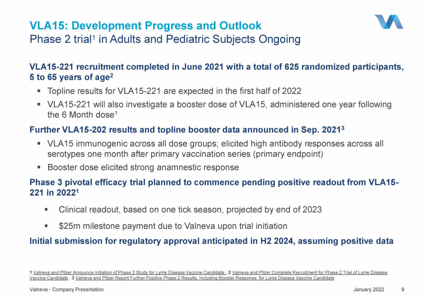 Valneva - VLA15: Development Progress and Outlook