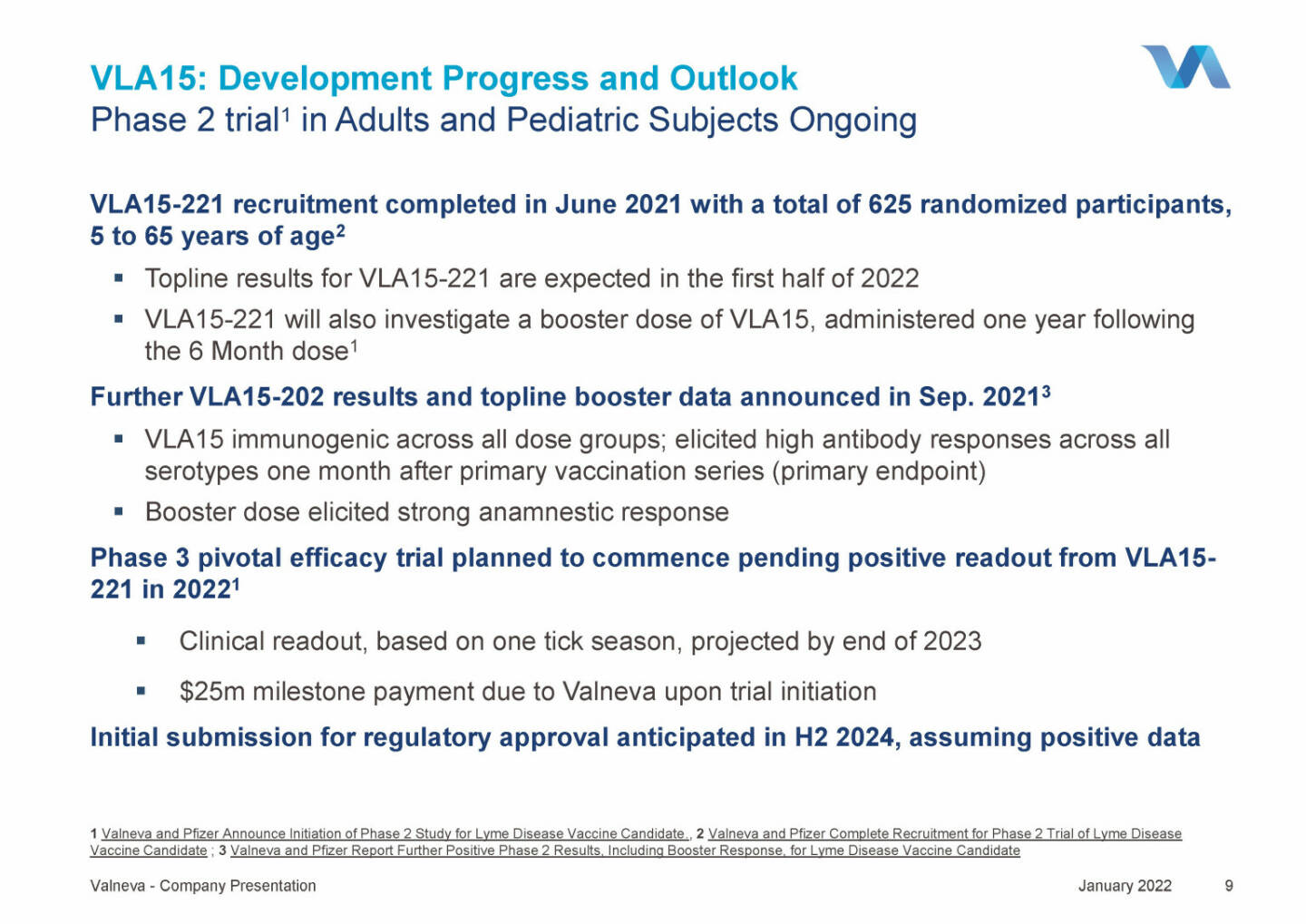 Valneva - VLA15: Development Progress and Outlook