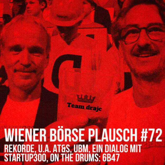 https://open.spotify.com/episode/6kUS5GMLf7AwqO1sfzSsXG
Wiener Börse Plausch #72: Rekorde, u.a. AT&S, UBM, ein Dialog mit startup300, on the drums: 6b47 - <p>Team drajc, das sind die Börse Social Network Eigentümer Christian Drastil und Josef Chladek, quatscht im Wiener Börse Plausch #72 wieder gemeinsam. dra ist heute aus der Quarantäne dabei. Inhaltlich geht es um die Rekorde von ATX TR, Stockpicking Österreich, AT&amp;S, UBM, Mayr-Melnhof, Telekom, dazu um einen Dialog mit startup300. Für den Hintergrundsound sorgt 6b47, trotz geschlossener Fenster ist die Baustelle am Julius-Tandler-Platz deutlich zu hören.</p><br/><p>Die Februar-Folgen vom Wiener Börse Plausch sind präsentiert von Wienerberger, CEO Heimo Scheuch hat sich im Q4 ebenfalls unter die Podcaster gemischt: <a href=https://open.spotify.com/show/5D4Gz8bpAYNAI6tg7H695E rel=nofollow>https://open.spotify.com/show/5D4Gz8bpAYNAI6tg7H695E</a> . Co-Presenter ist UBM, siehe auch die überarbeitete <a href=https://boersenradio.at rel=nofollow>https://boersenradio.at</a></p><br/><p>Risikohinweis: Die hier veröffentlichten Gedanken sind weder als Empfehlung noch als ein Angebot oder eine Aufforderung zum An- oder Verkauf von Finanzinstrumenten zu verstehen und sollen auch nicht so verstanden werden. Sie stellen lediglich die persönliche Meinung der Podcastmacher dar. Der Handel mit Finanzprod ukten unterliegt einem Risiko. Sie können Ihr eingesetztes Kapital verlieren.</p> (09.02.2022) 