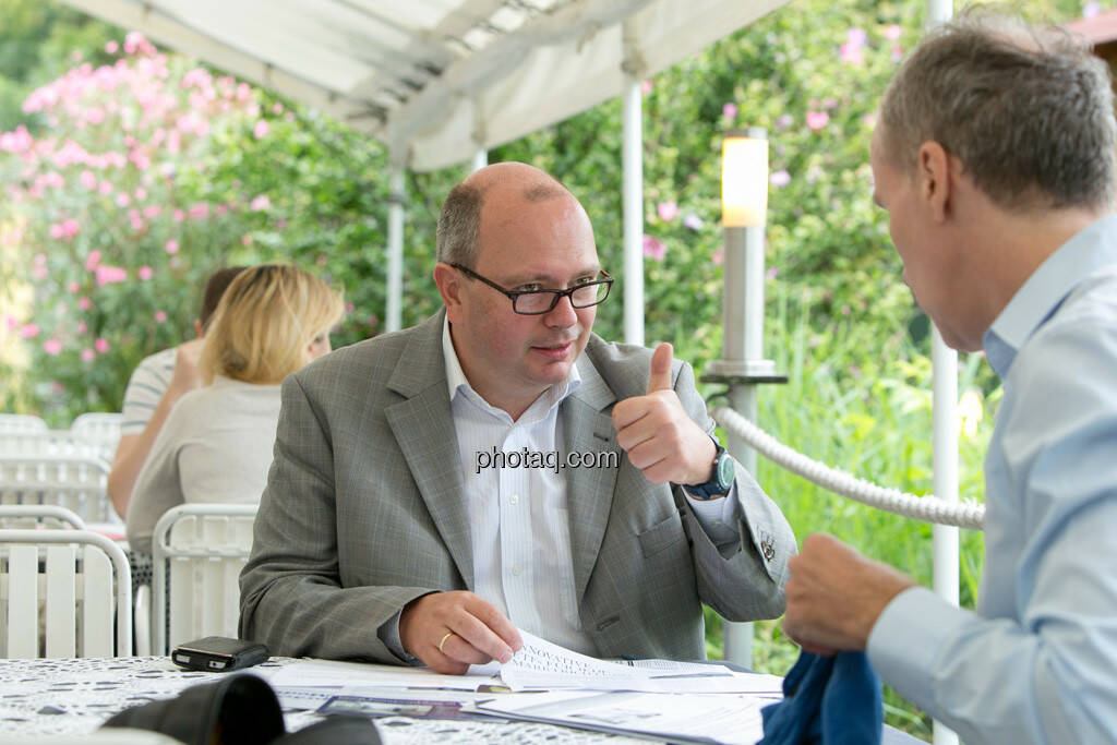 Roland Meier (iq-Foxx), Christian Drastil, © finanzmarktfoto.at/Martina Draper (20.08.2013) 