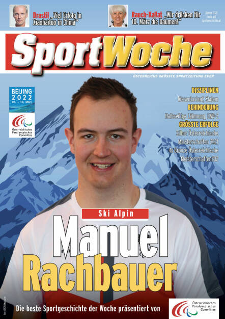 Manuel Rachbauer - Disziplinen Riesentorlauf, Slalom, Behinderung: Halbseitige Lähmung, LW9-2, Größte Erfolge
Silber Österreichische Meisterschaften 2021, 4x Bronze Österreichische Meisterschaften 2021
 (18.02.2022) 