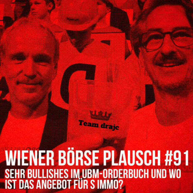 https://open.spotify.com/episode/5yMd4OHYbCapYxaR2EOwUx
Wiener Börse Plausch #91: Sehr bullishes im UBM-Orderbuch und wo ist das Angebot für S Immo? - <p>Team drajc, das sind die Börse Social Network Eigentümer Christian Drastil und Josef Chladek, quatscht im Wiener Börse Plausch #91 auch heute mit einem dra-Solo: Es geht um den Tag der Frau, Co2-Steuer vs. KESt, einen 17-Prozent-Sprung von UBM, weiters Andritz, VIG, Zumtobel, Fabasoft, Valneva, Voquz, Frequentis, Palfinger, Erste, RBI. Und die Frage, ob nicht auch für S Immo ein Pflichtangebot kommen muss?</p><br/><p>Die 2022er-Folgen vom Wiener Börse Plausch sind präsentiert von Wienerberger, CEO Heimo Scheuch hat sich im Q4 ebenfalls unter die Podcaster gemischt: <a href=https://open.spotify.com/show/5D4Gz8bpAYNAI6tg7H695E rel=nofollow>https://open.spotify.com/show/5D4Gz8bpAYNAI6tg7H695E</a> . Co-Presenter im März ist Trockeneis-online.com, siehe auch die überarbeitete <a href=https://boersenradio.at rel=nofollow>https://boersenradio.at</a><br/>Der Theme-Song, der eigentlich schon aus dem Jänner stammt und spontan von der Rosinger Group supportet wurde: Sound &amp; Lyrics unter <a href=https://boersenradio.at/page/podcast/2734/ rel=nofollow>https://boersenradio.at/page/podcast/2734/</a> .</p><br/><p>Risikohinweis: Die hier veröffentlichten Gedanken sind weder als Empfehlung noch als ein Angebot oder eine Aufforderung zum An- oder Verkauf von Finanzinstrumenten zu verstehen und sollen auch nicht so verstanden werden. Sie stellen lediglich die persönliche Meinung der Podcastmacher dar. Der Handel mit Finanzprodukten unterliegt einem Risiko. Sie können Ihr eingesetztes Kapital verlieren.</p> (08.03.2022) 