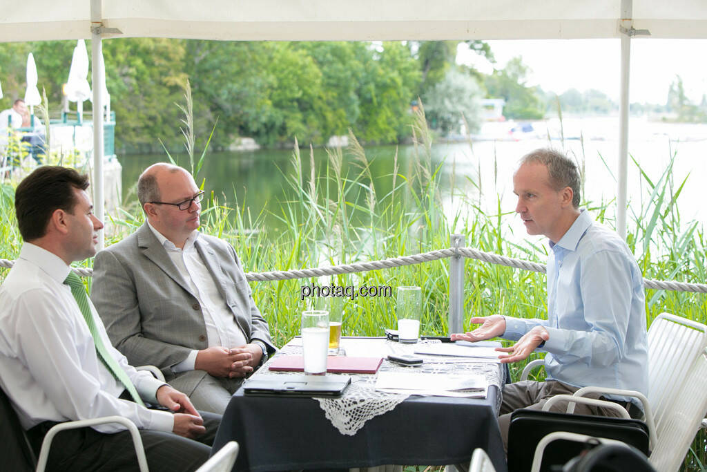 Miro Mitev, Roland Meier (iq-Foxx), Christian Drastil, © finanzmarktfoto.at/Martina Draper (20.08.2013) 