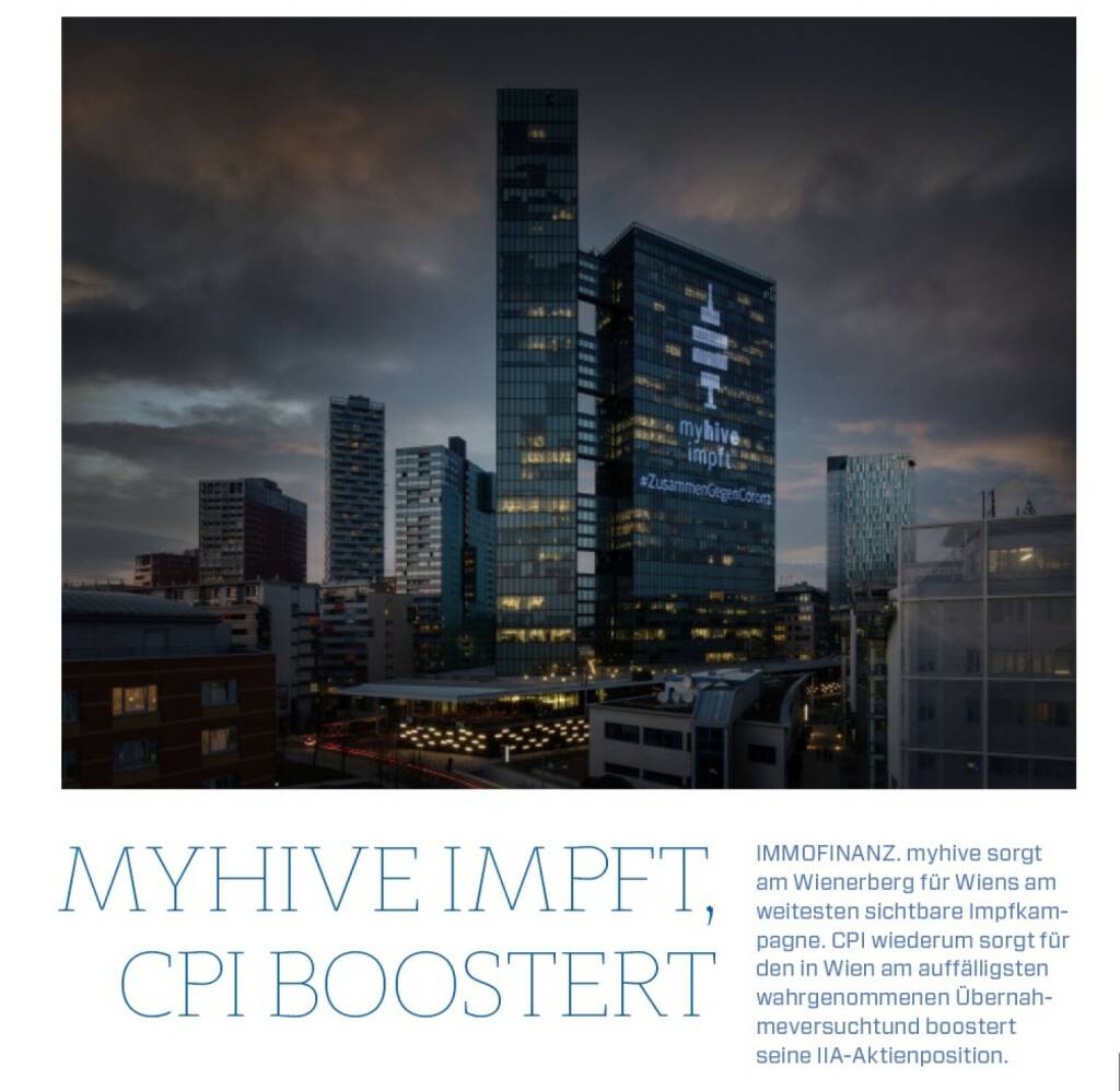 #immofinanz gefragt: @myhive_offices impft, #cpipropertygroup #boostert die #aktienposition #takeover #trading #boersesocialmagazine #covid  (21.03.2022) 