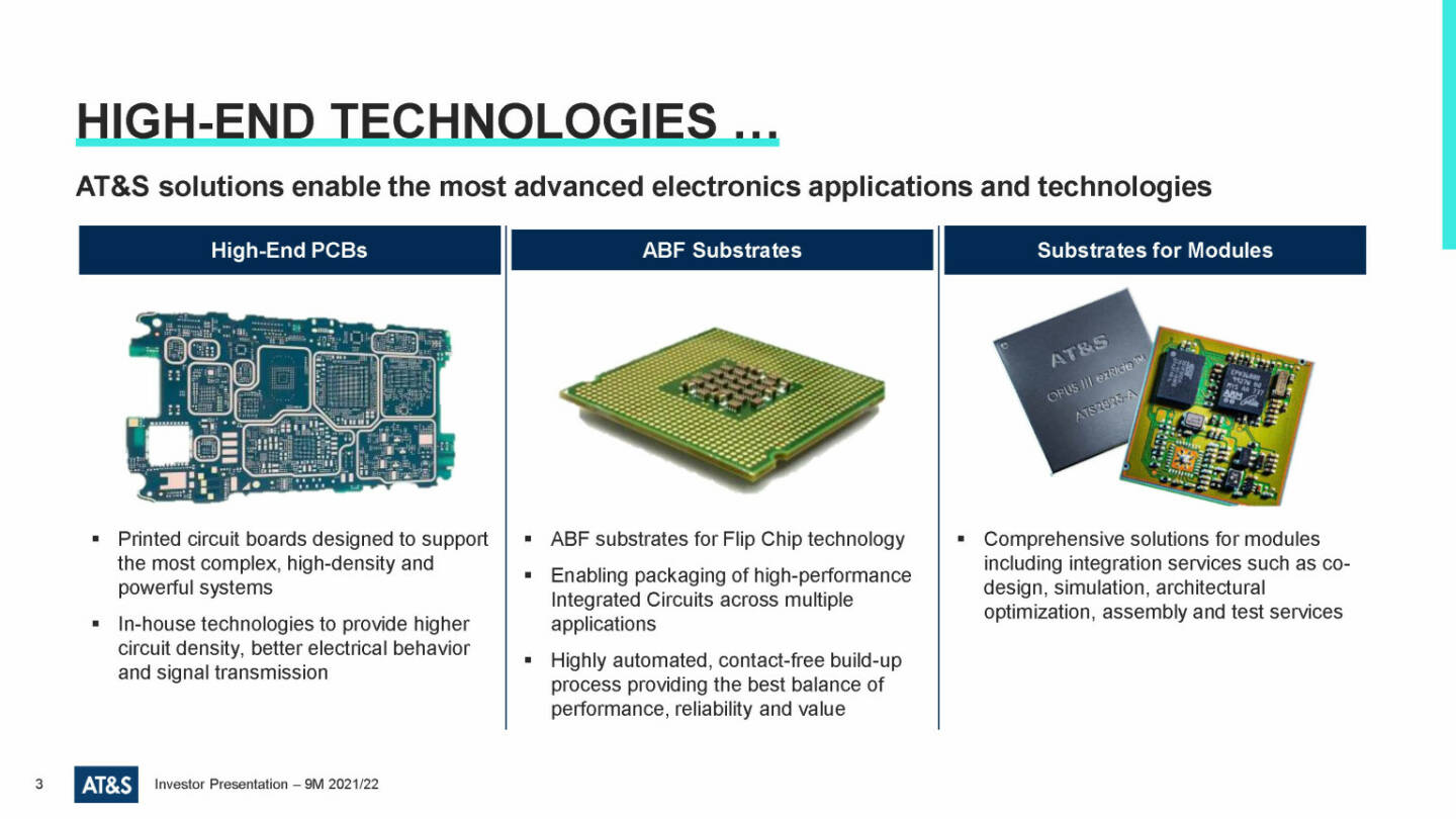 AT&S - high-end technologies ...