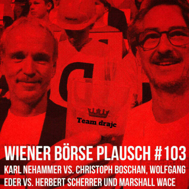 https://open.spotify.com/episode/6qnzW10LkegIc3AbENhpJt
Wiener Börse Plausch #103: Karl Nehammer vs. Christoph Boschan, Wolfgang Eder vs. Herbert Scherrer und Marshall Wace - <p>Team drajc, das sind die Börse Social Network Eigentümer Christian Drastil und Josef Chladek, hat im Wiener Börse Plausch #103 einerseits Karl Nehammer vs. Christoph Boschan, Wolfgang Eder vs. Herbert Scherrer und Marshall Wace aufzubieten. Weiters: Danke Paul Rettenbacher, eine AT&amp;S-Präsentation, Valneva-News, Montana Tech denkt in Richtung Solar, Lenzing wieder vor dem Kepler-geschwächten Verbund und eine S&amp;T-Einschätzung. Tipp: Karin Fuhrmann zu Energiegemeinschaften.</p><br/><p>Erwähnt werden:<br/>AT&amp;S in der Austrian Visual Worldwide Roadshow - <a href=https://boerse-social.com/austrianworldwideroadshow rel=nofollow>https://boerse-social.com/austrianworldwideroadshow</a></p><br/><p>Karin Fuhrmann/TPA im Nachhaltigkeitspodcast - <a href=https://boersenradio.at/page/podcast/2780 rel=nofollow>https://boersenradio.at/page/podcast/2780</a></p><br/><p>Andreas Gerstenmayer in Malaysia - <a href=https://www.photaq.com/page/index/3088/ rel=nofollow>https://www.photaq.com/page/index/3088/</a></p><br/><p>Die 2022er-Folgen vom Wiener Börse Plausch sind präsentiert von Wienerberger, CEO Heimo Scheuch hat sich im Q4 ebenfalls unter die Podcaster gemischt: <a href=https://open.spotify.com/show/5D4Gz8bpAYNAI6tg7H695E rel=nofollow>https://open.spotify.com/show/5D4Gz8bpAYNAI6tg7H695E</a> . Co-Presenter im März ist Trockeneis-online.com, siehe auch die überarbeitete <a href=https://boersenradio.at rel=nofollow>https://boersenradio.at</a><br/>Der Theme-Song, der eigentlich schon aus dem Jänner stammt und spontan von der Rosinger Group supportet wurde: Sound &amp; Lyrics unter <a href=https://boersenradio.at/page/podcast/2734/ rel=nofollow>https://boersenradio.at/page/podcast/2734/</a> .</p><br/><p>Risikohinweis: Die hier veröffentlichten Gedanken sind weder als Empfehlung noch als ein Angebot oder eine Aufforderung zum An- oder Verkauf von Finanzinstrumenten zu verstehen und sollen auch nicht so verstanden werden. Sie stellen lediglich die persönliche Meinung der Podcastmacher dar. Der Handel mit Finanzprodukten unterliegt einem Risiko. Sie können Ihr eingesetztes Kapital verlieren.</p> (24.03.2022) 