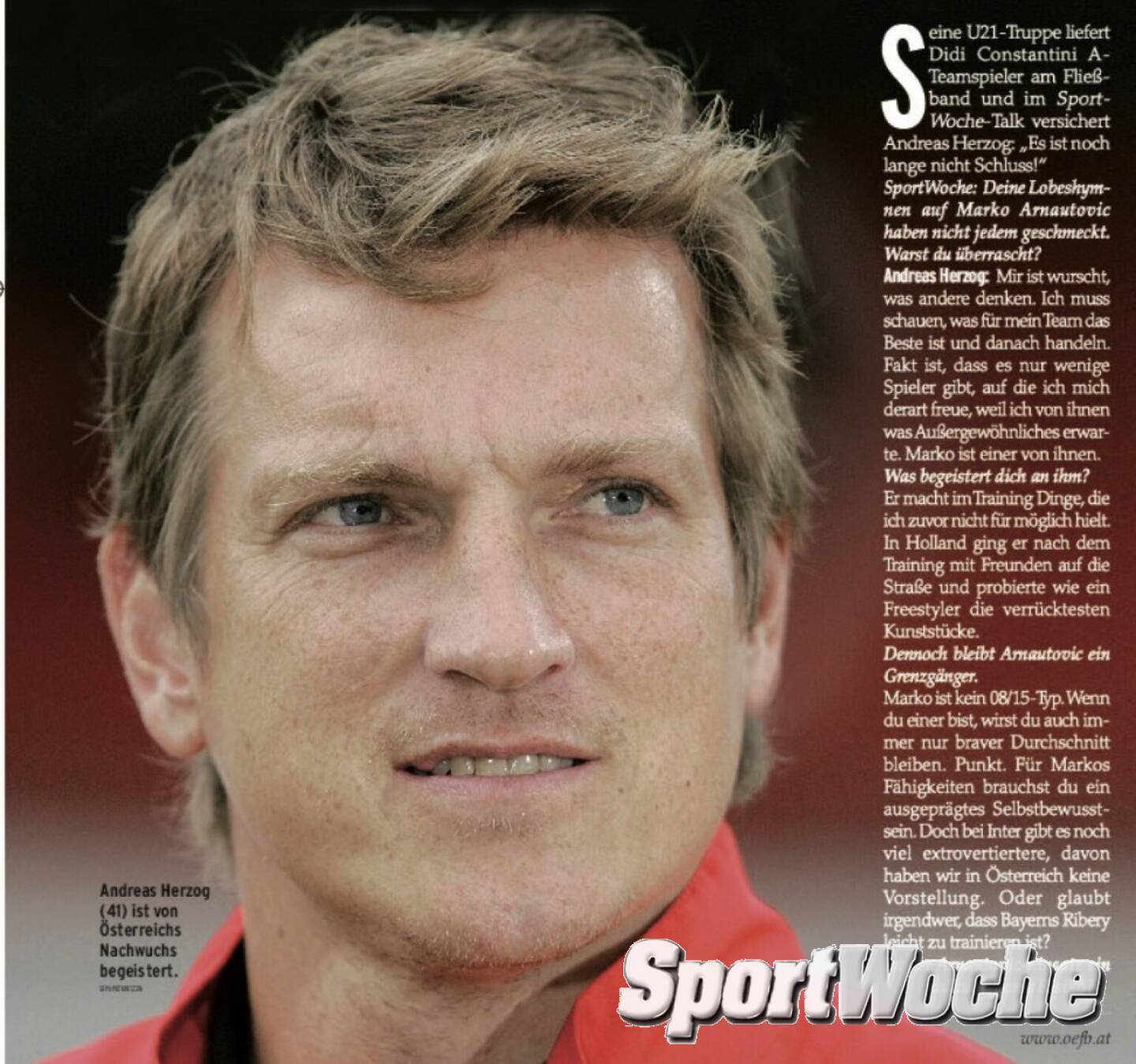 06.04.2022: Heute vor 34 Jahren debütierte #andiherzog #goat beim 2:2 gegen @greece - Österreich (2:2) im @oefb_1904 Nationalteam: Es wurden 103 Spiele und 26 Tore . Hier Herzog auf einem Bild in der #sportwoche 