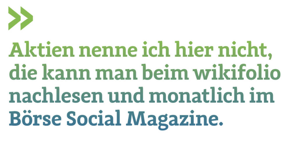 Aktien nenne ich hier nicht, die kann man beim wikifolio nachlesen und monatlich im Börse Social Magazine.
Christian Drastil (21.04.2022) 