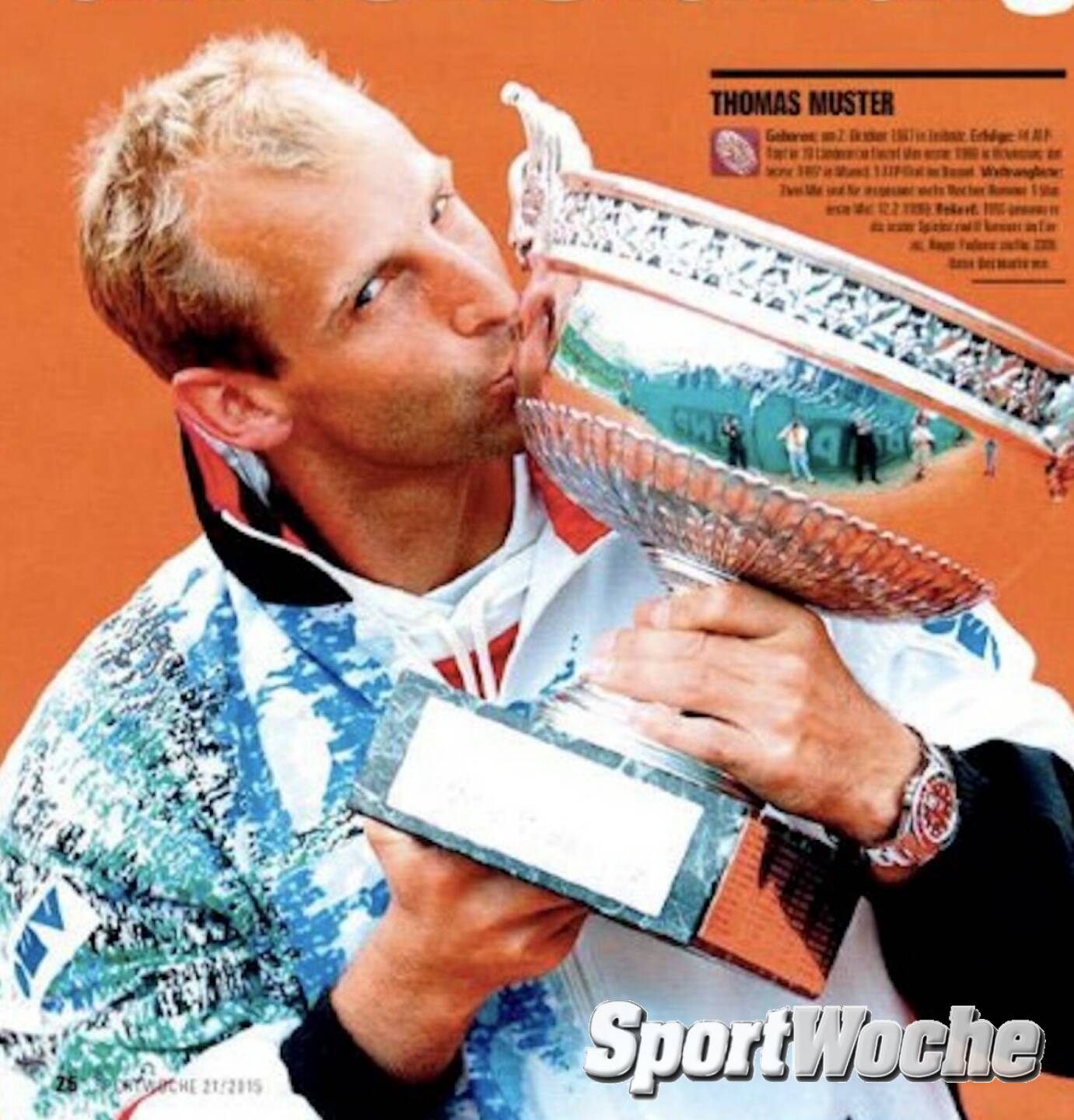 11.06.2022: Tennis 11.06.1995: Turniersieg - Thomas Muster: French Open, 29.Turniersieg (von 44) 11.06.1995: - Thomas Muster: Thomas Muster gewinnt als erster Österreicher ein Grand Slam Turnier im Tennis (French Open) 