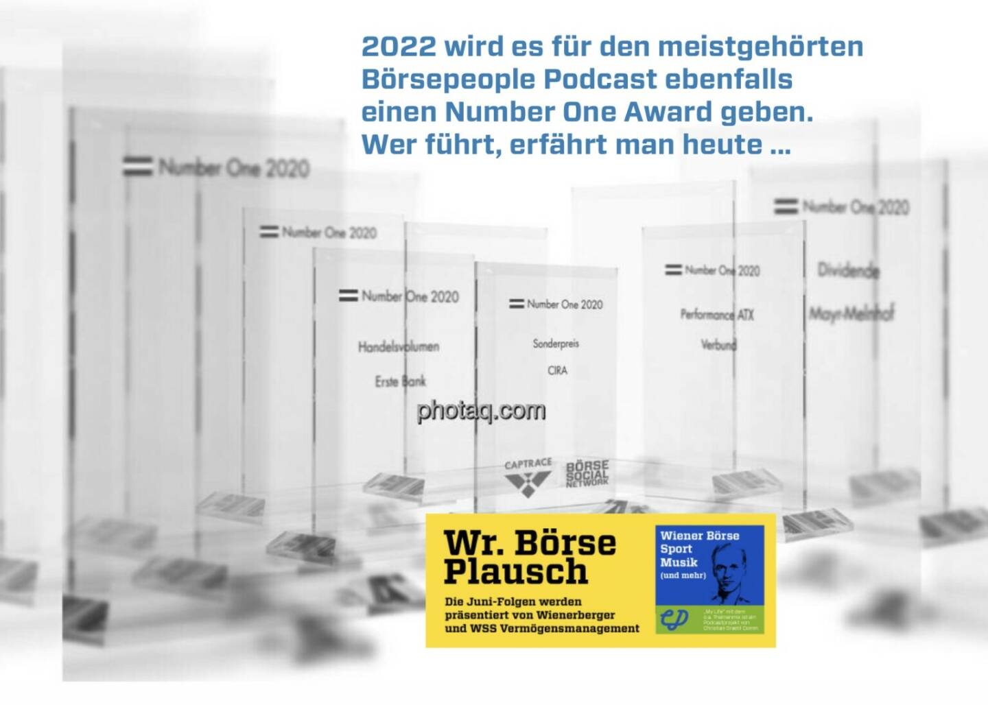 2022 wird es für den meistgehörten Börsepeople Podcast ebenfalls einen Number One Award geben. Wer führt, erfährt man in Folge S2/101 der Wiener Börse Pläusche im Rahmen von http://www.christian-drastil.com/podcast 