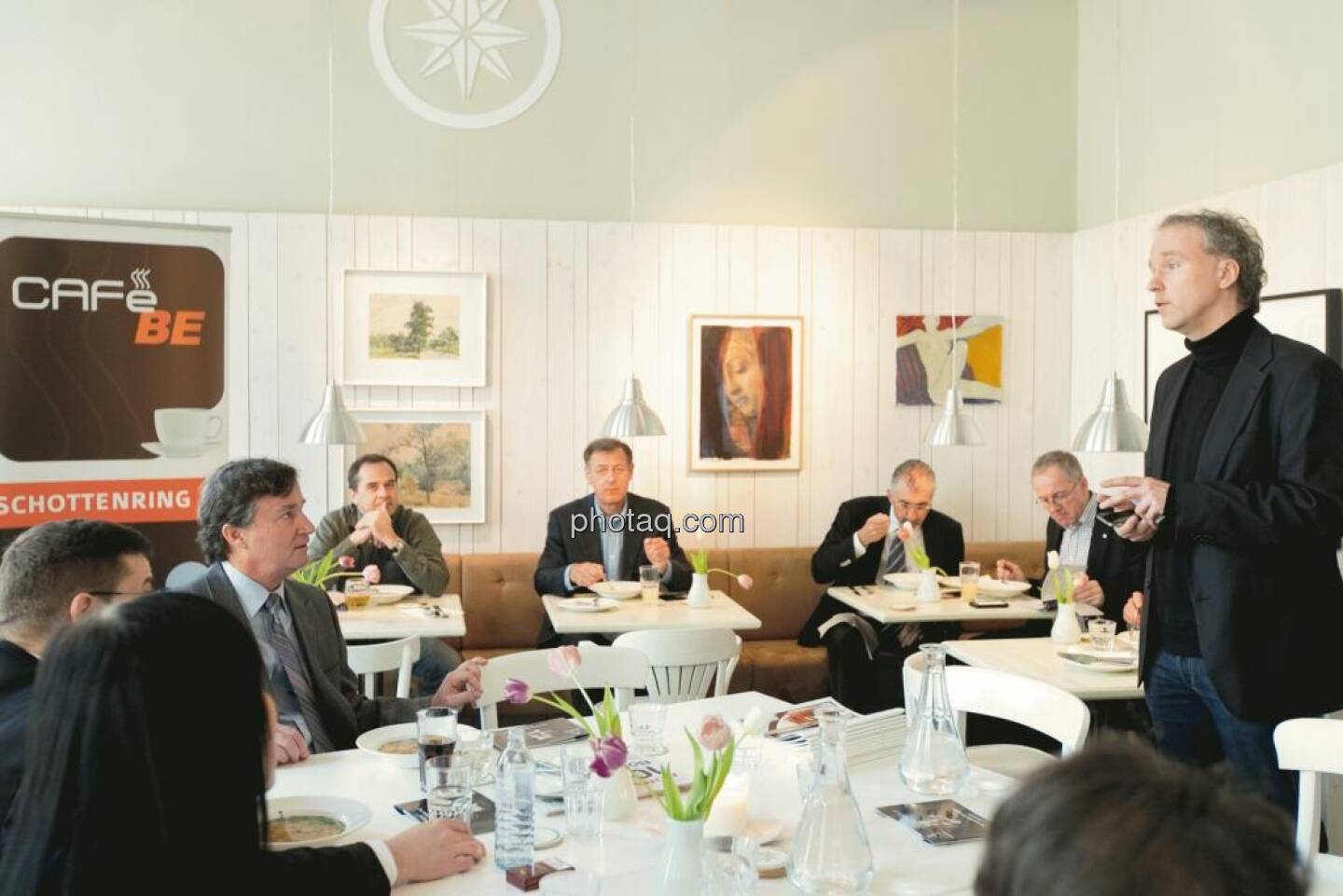 Cafe BE / Lunch Presentation mit Endeavour, Aurcana, Argentuminvest, IR-World.com, Börse Express, christian-drastil.com am 21.4. 2012 im Das Heinz