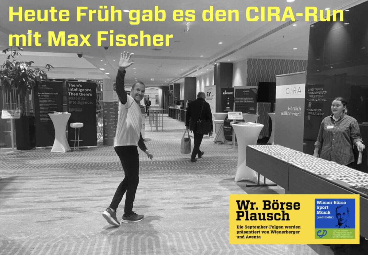 Heute Früh gab es den CIRA-Run mit Max Fischer , Fotos unter https://photaq.com/page/index/4070 bzw. mehr in Folge S3/23 der Wiener Börse Pläusche im Rahmen von http://www.christian-drastil.com/podcast . 