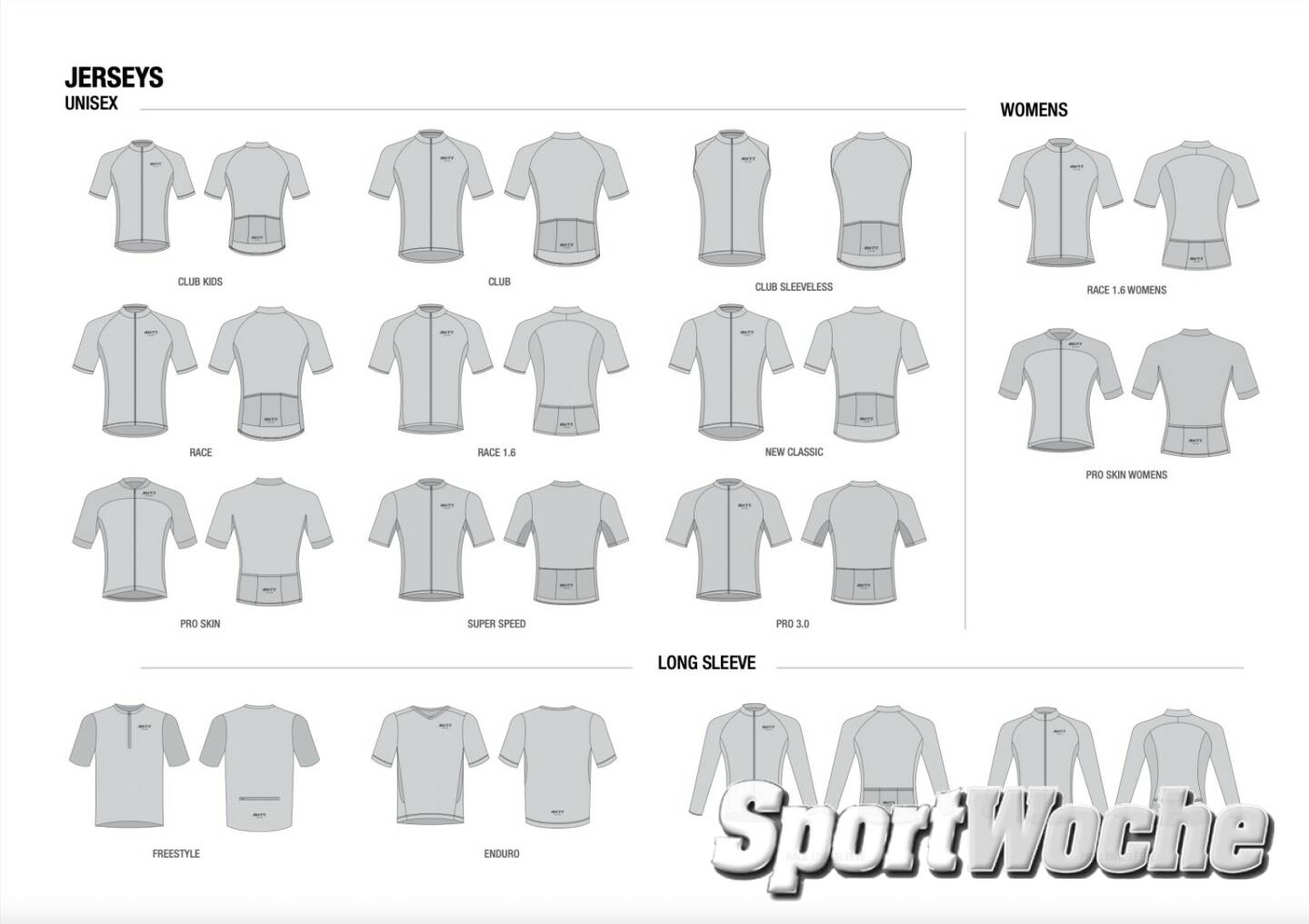 RH77 Katalog für Radsportbekleidung : Jerseys